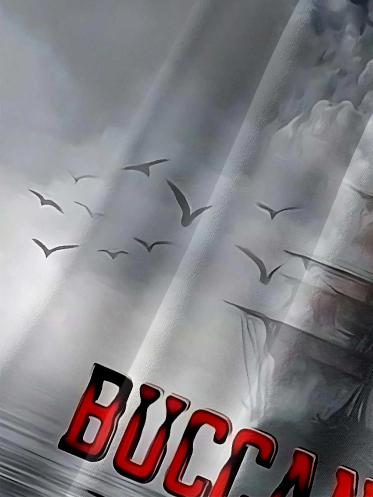 Moisture-wicking Buccaneers Skull Art Chest Pocket Casual Shirt