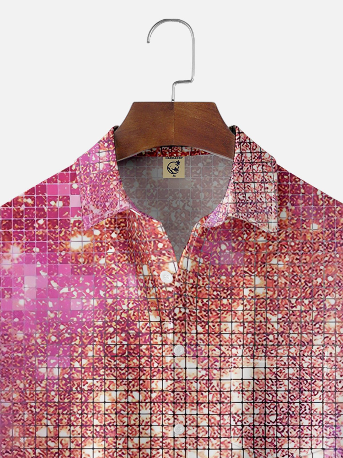 Moisture-wicking Party Sparkling Dream Disco Chest Pocket Casual Shirt