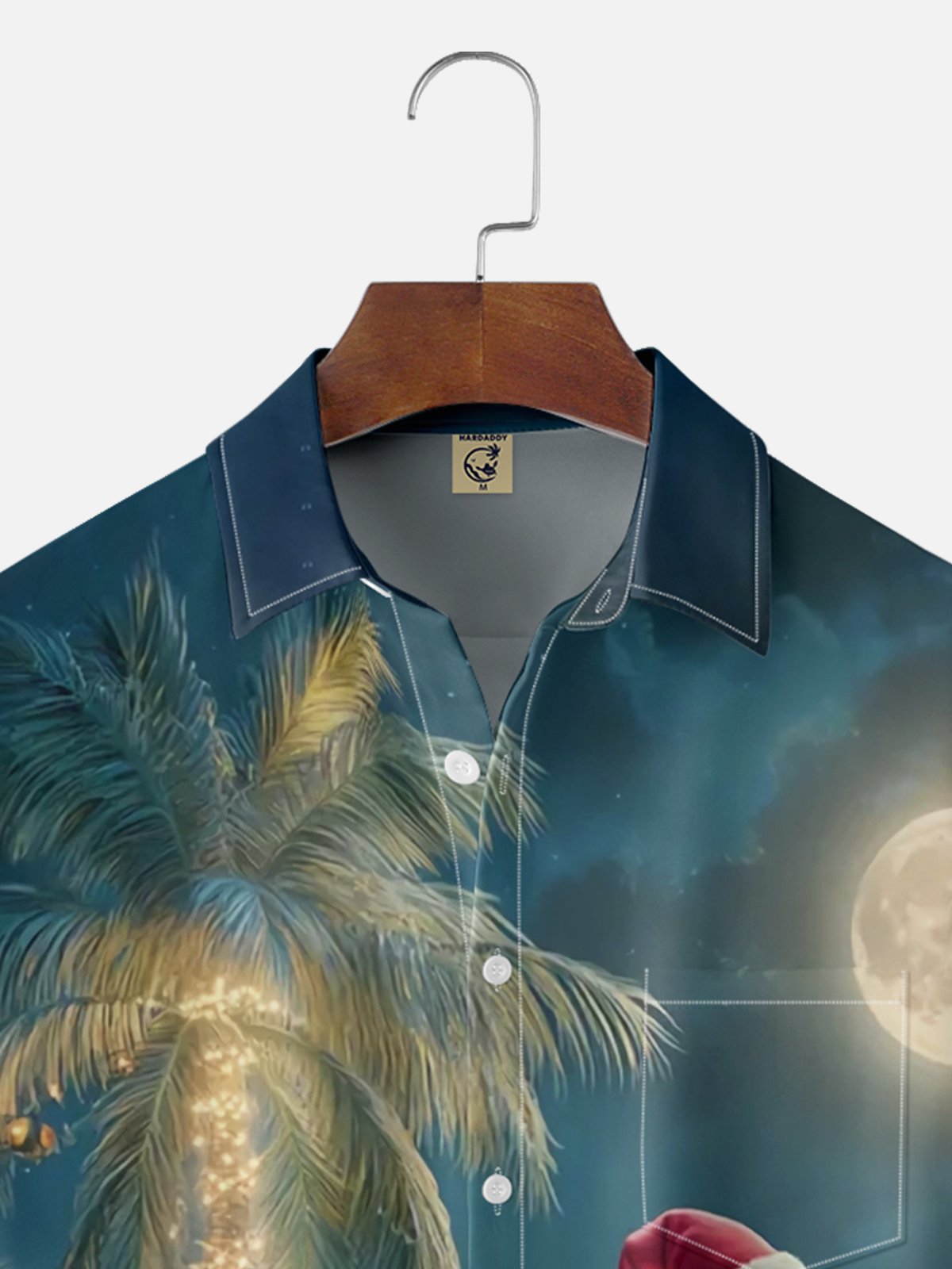 Moisture Wicking Merry Christmas Snowman Flamingo Chest Pocket Hawaiian Shirt