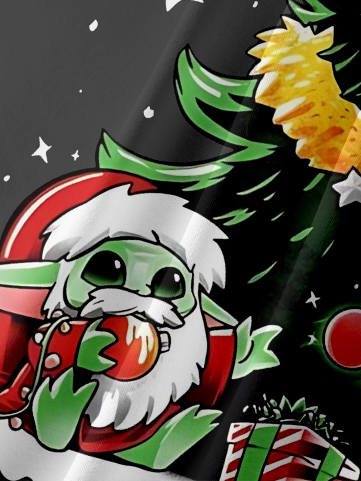 Moisture-Wicking Star Mandalorian Christmas Tree Pocket Hawaiian Shirt