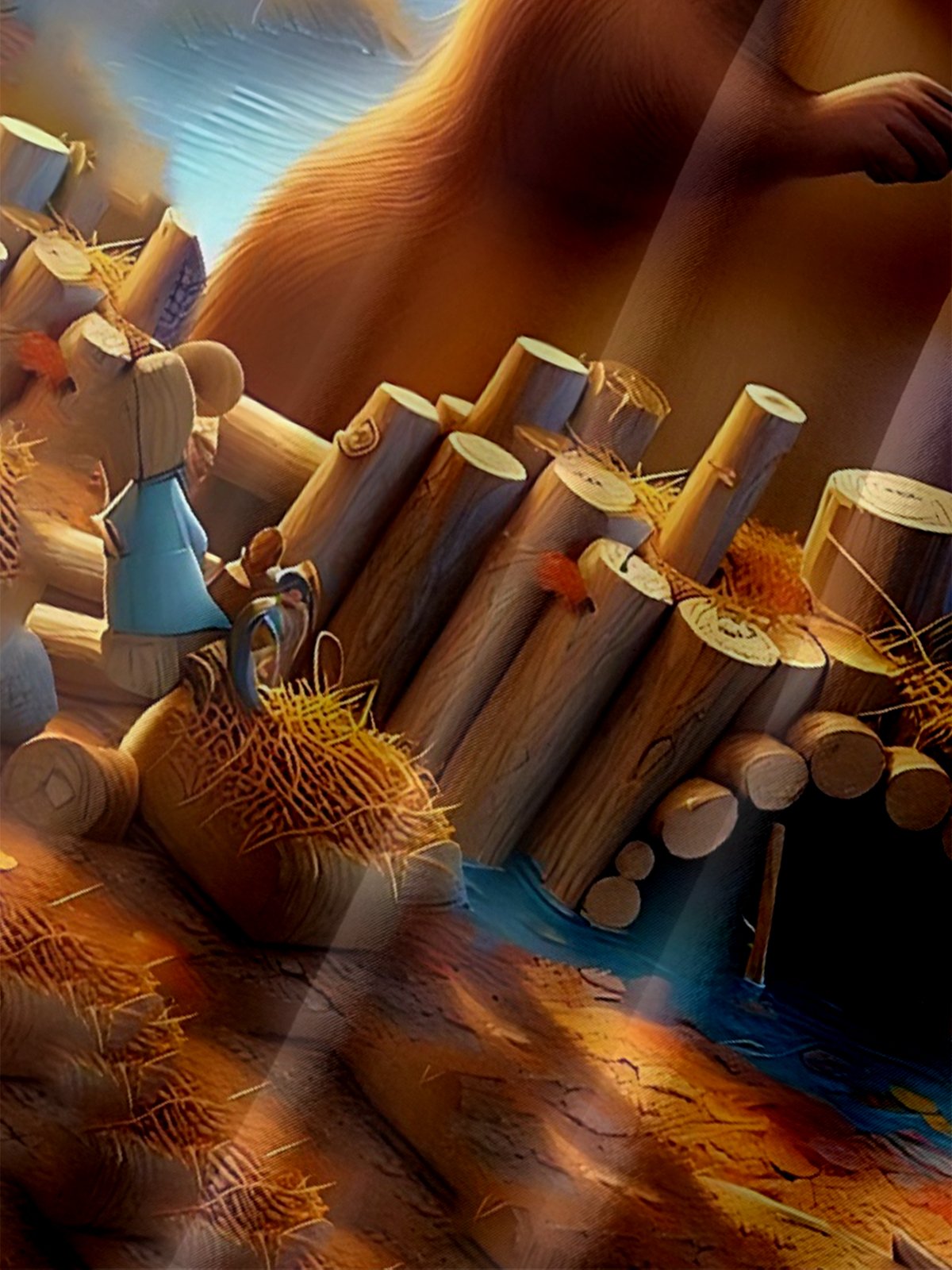 Moisture Wicking Fall Funny Beaver Chest Pocket Hawaiian Shirt