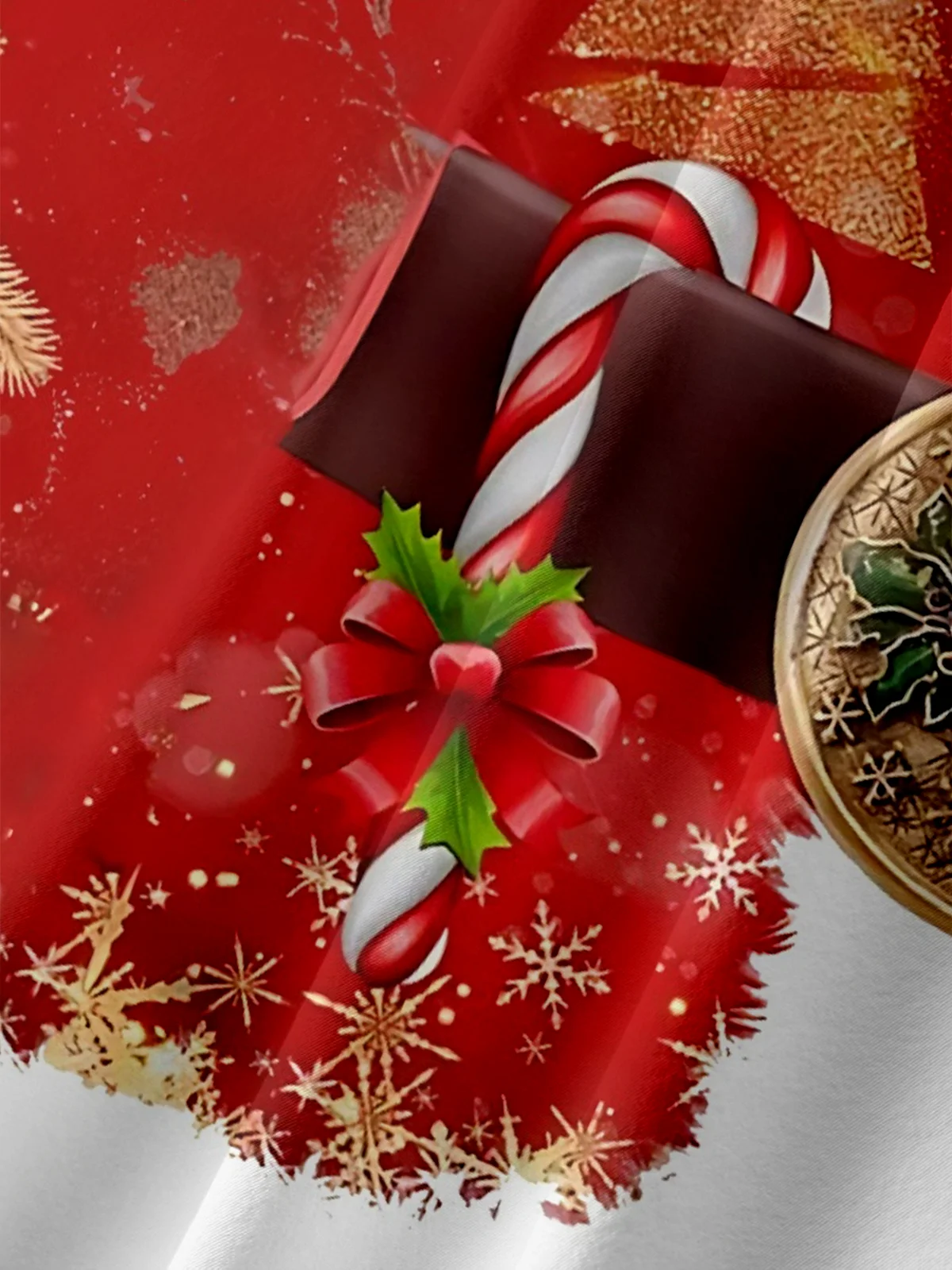 Moisture Wicking Christmas Decorations Christmas Tree Reindeer Chest Pocket Hawaiian Shirt