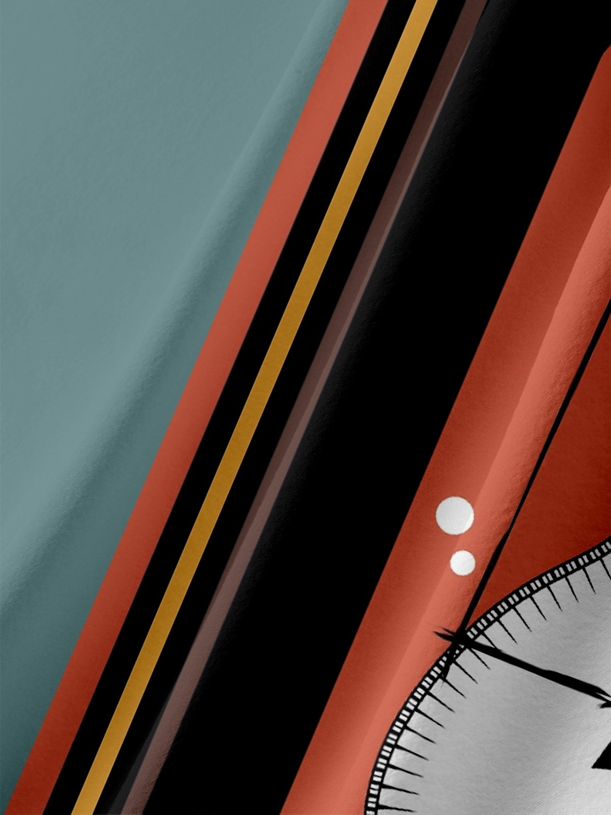 Hardady X Boby Berto Moisture-wicking Geomatric Guitar Chest Pocket Casual Shirt