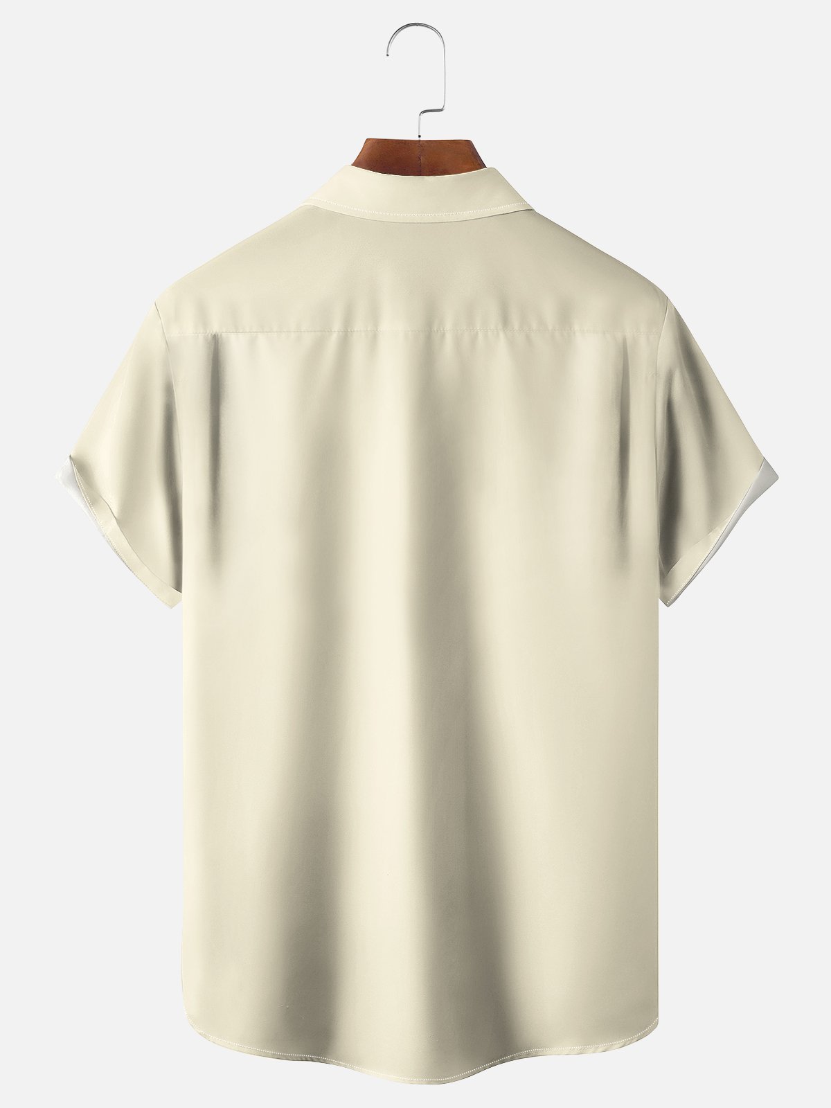 Moisture-wicking Canada Sled Dog Art Chest Pocket Bowling Shirt