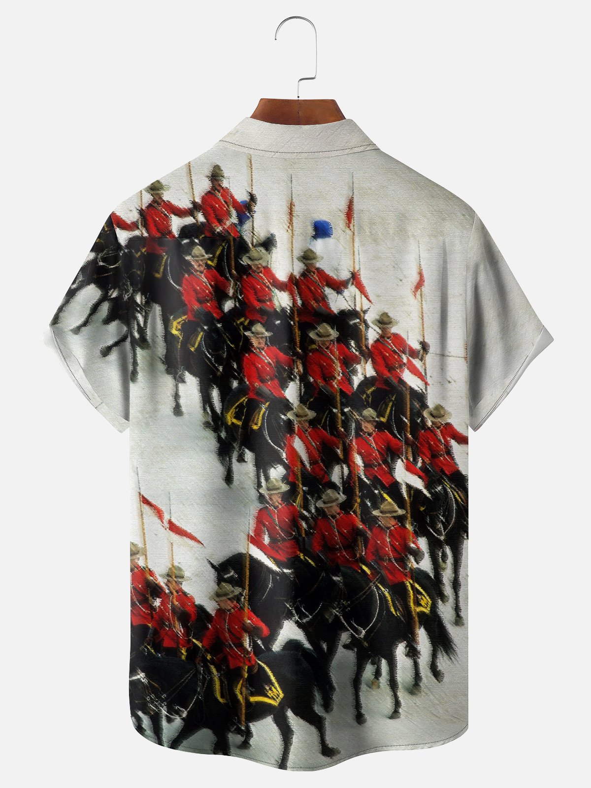 Moisture-wicking Canada Royal Canadian Mounted Police Art Chest Pocket Casual Shirt