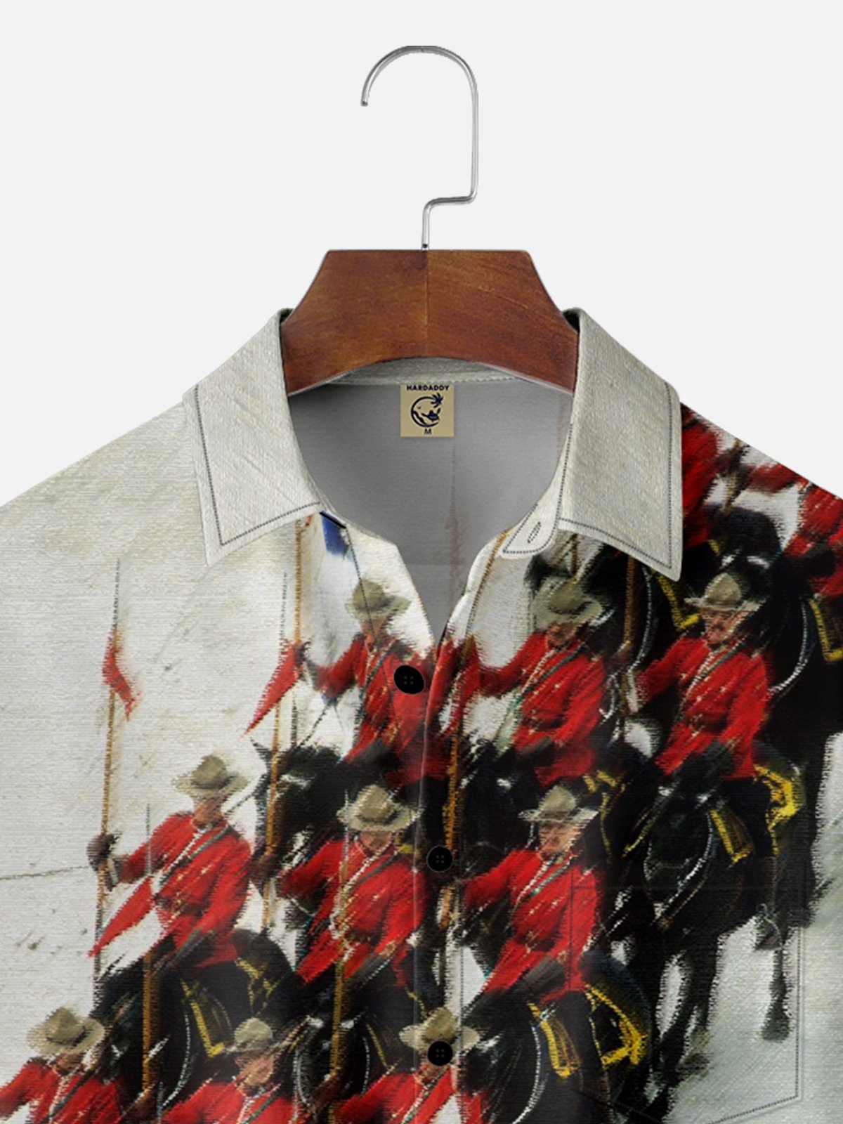 Moisture-wicking Canada Royal Canadian Mounted Police Art Chest Pocket Casual Shirt