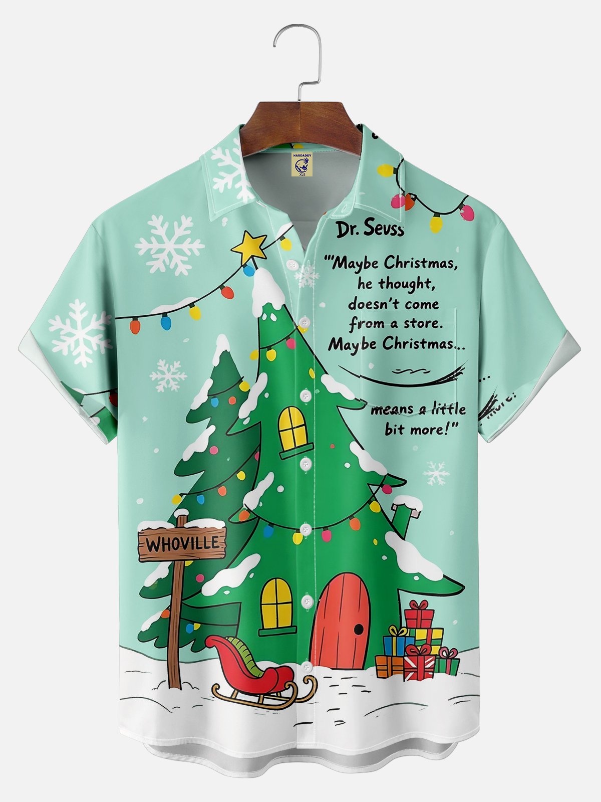 Big Size Moisture Wicking Chest Pocket Hawaiian Shirt