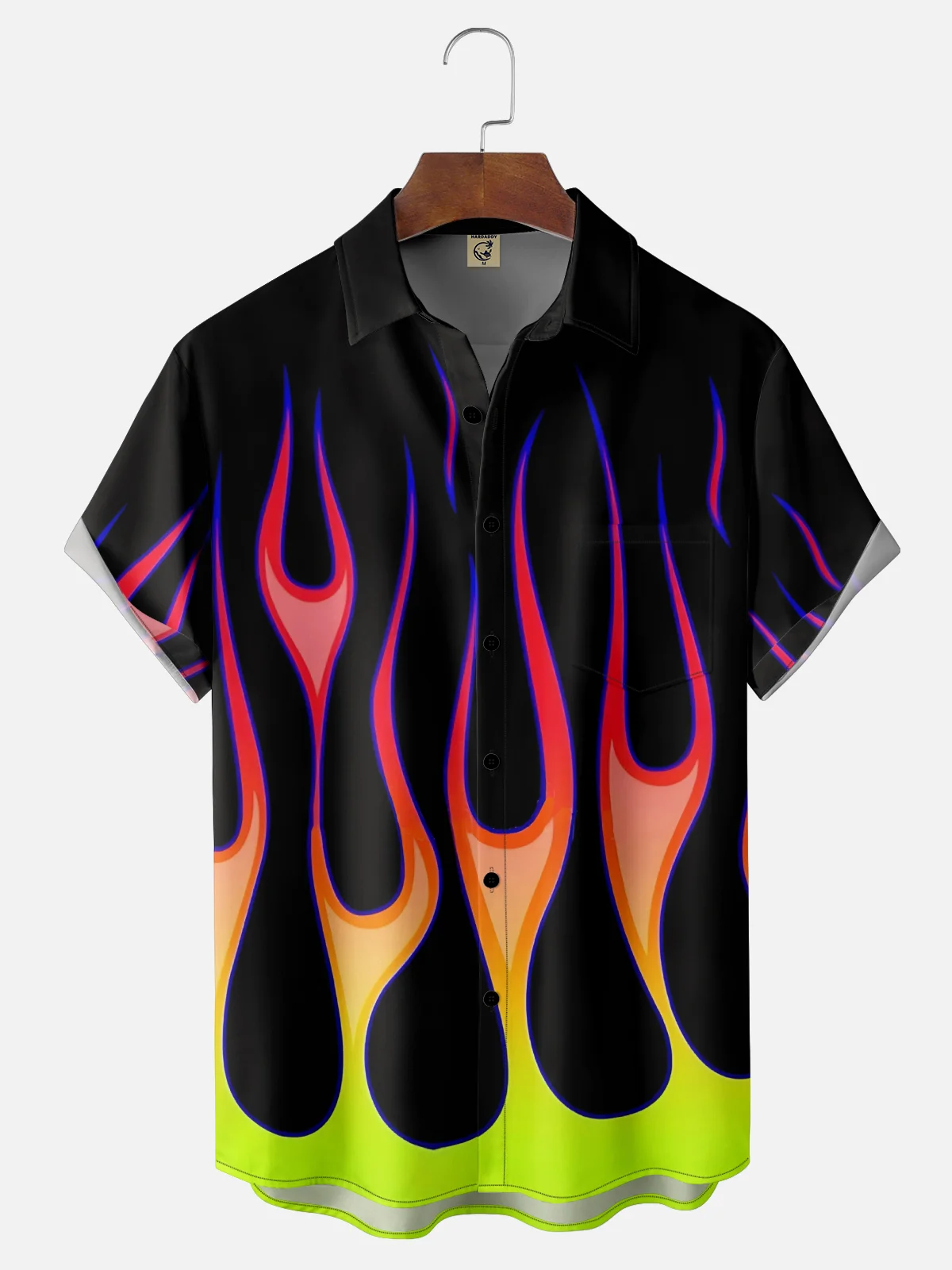 Moisture Wicking Vintage Speed ​​Flame Hawaiian Shirt
