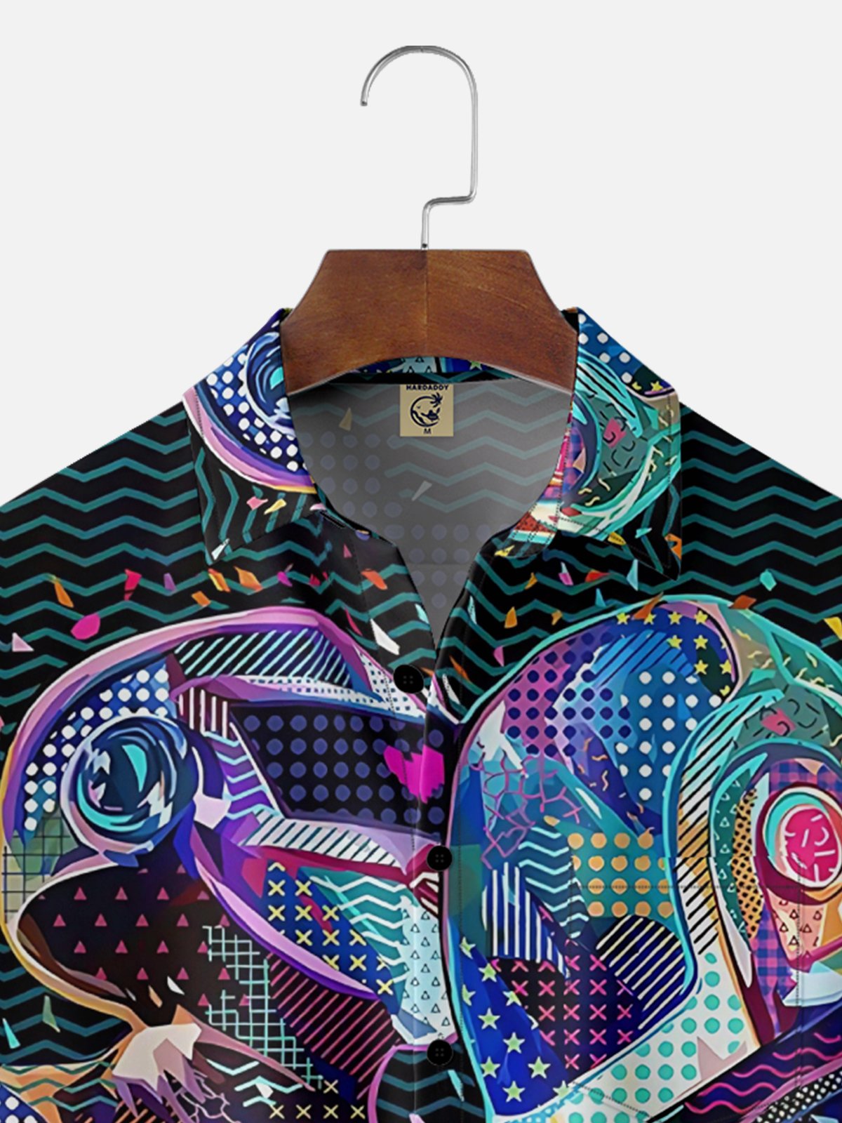 Moisture-wicking Music Festival Electronic Synth Music Art Rock Chest Pocket Casual Shirt