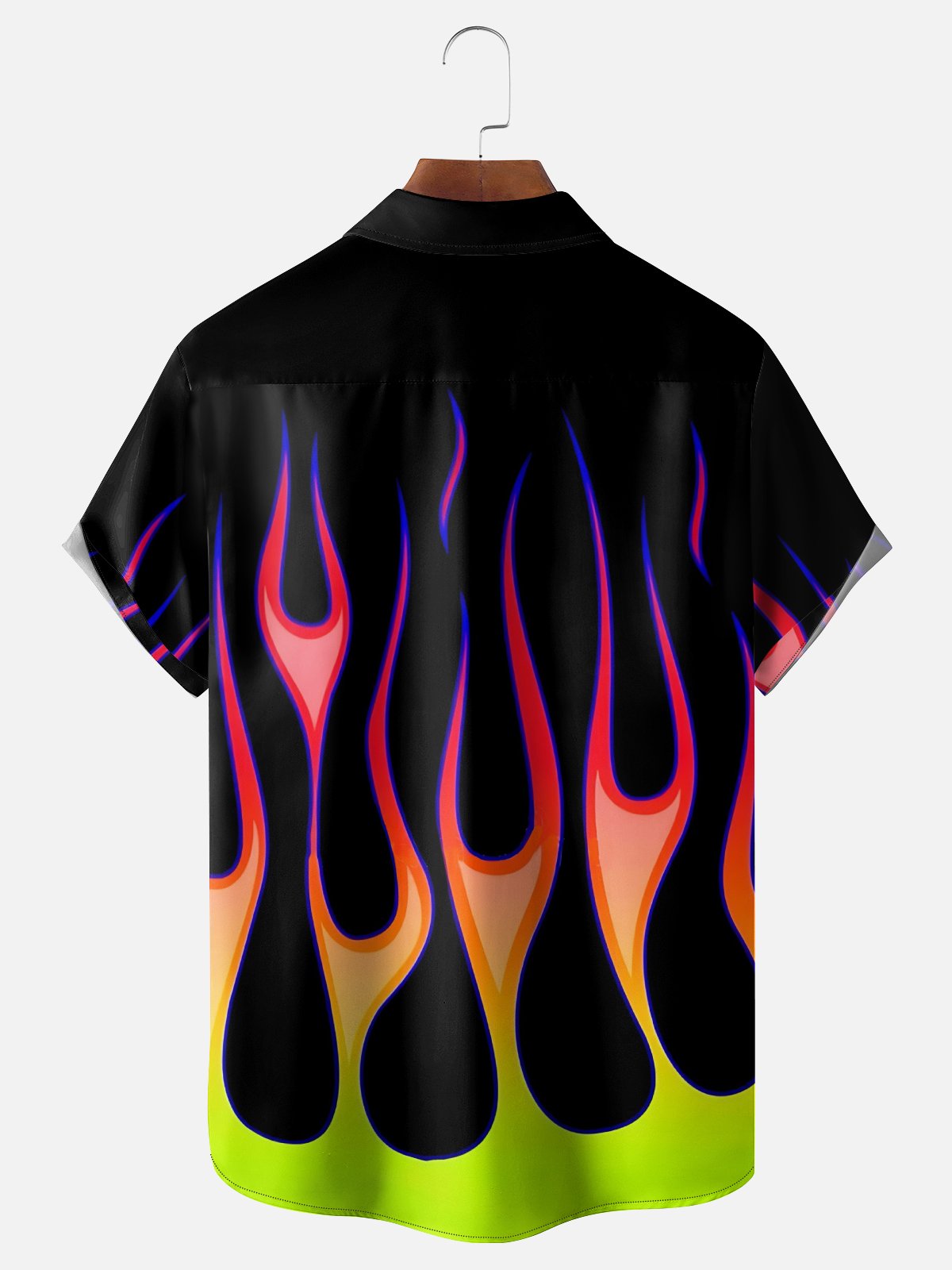 Moisture Wicking Vintage Speed ​​Flame Hawaiian Shirt