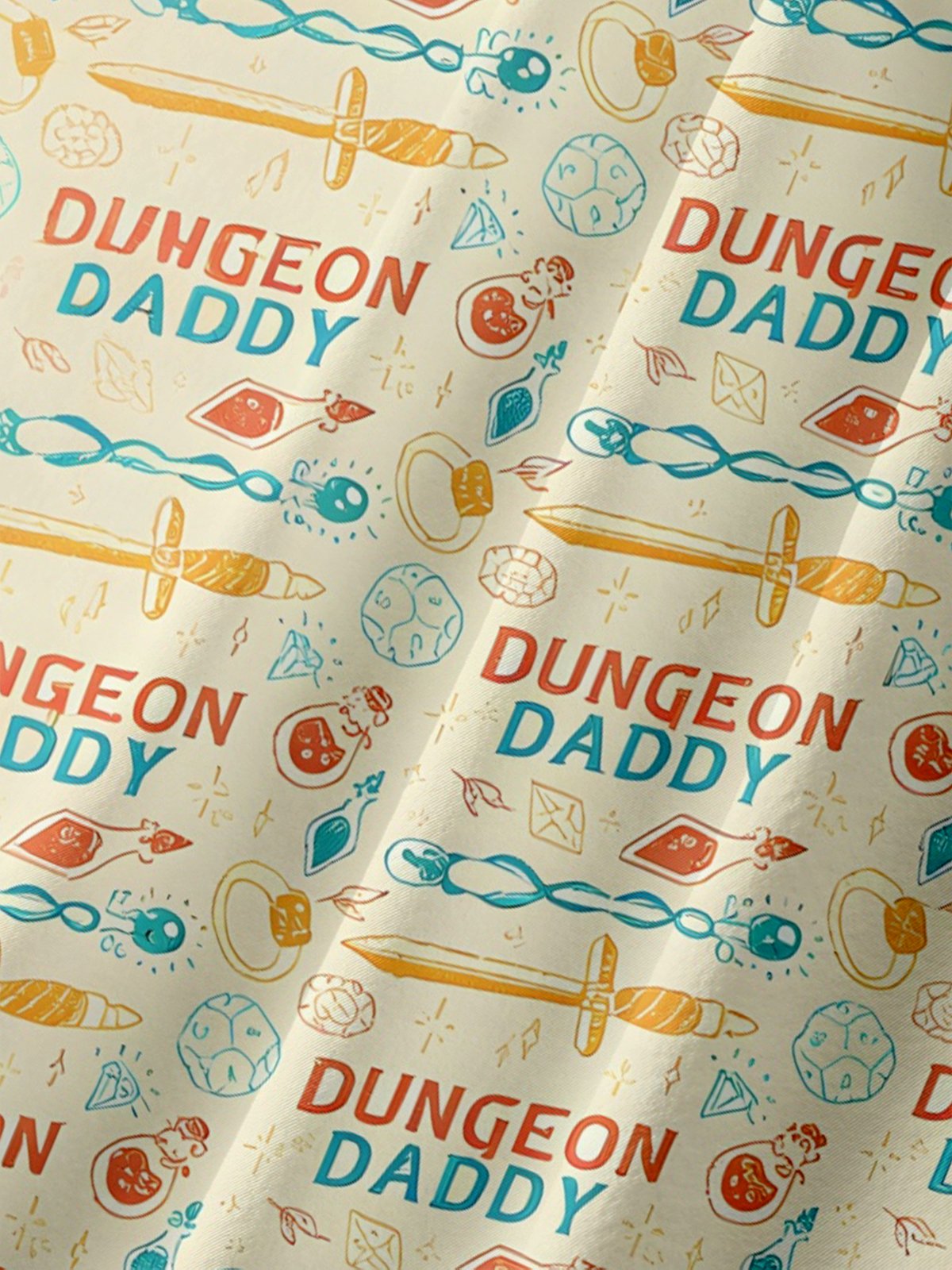 Moisture-wicking Role Play Dungeon Daddy Chest Pocket Casual Shirt