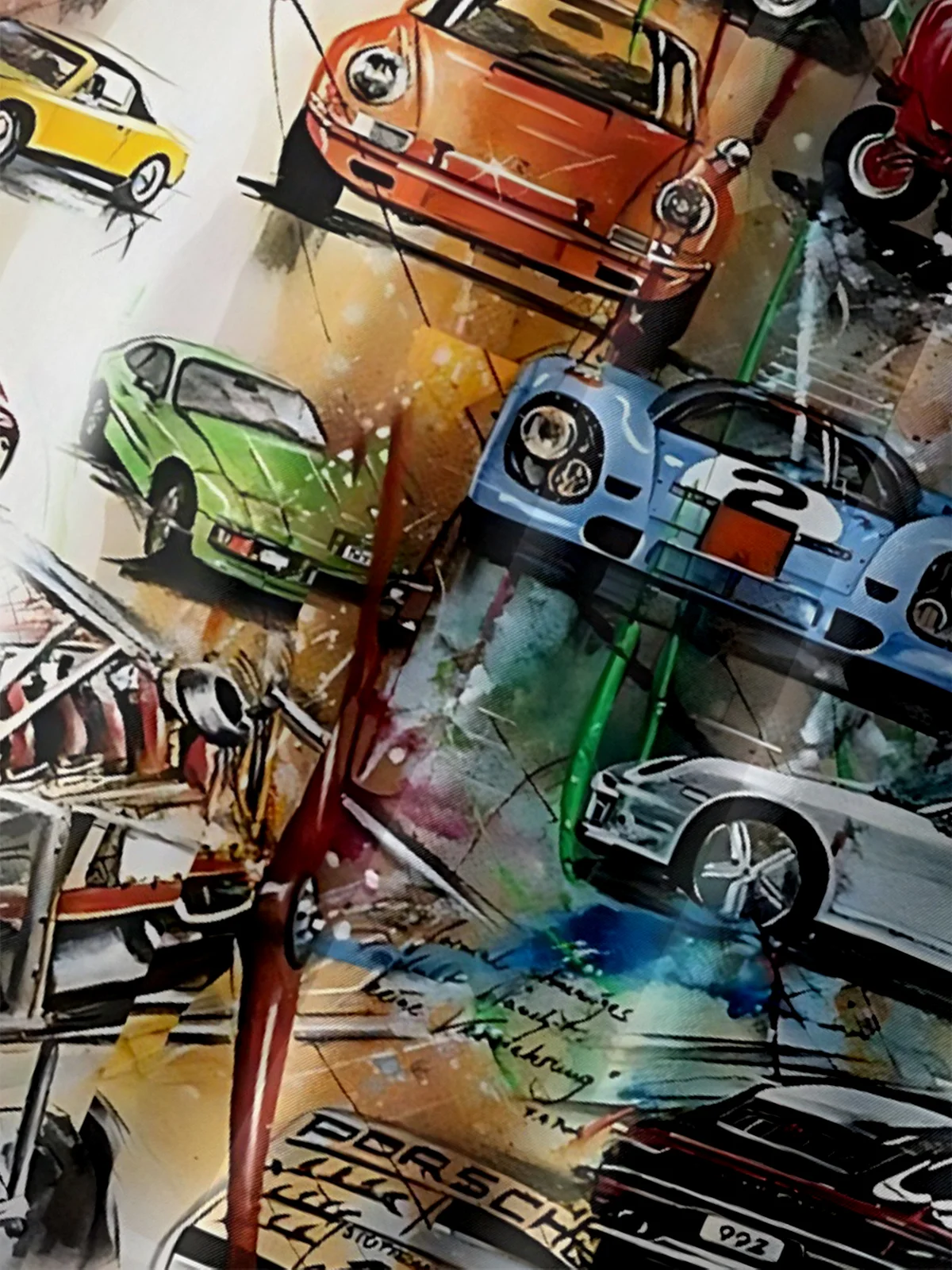 Moisture Wicking Vintage Car Chest Pocket Hawaiian Shirt