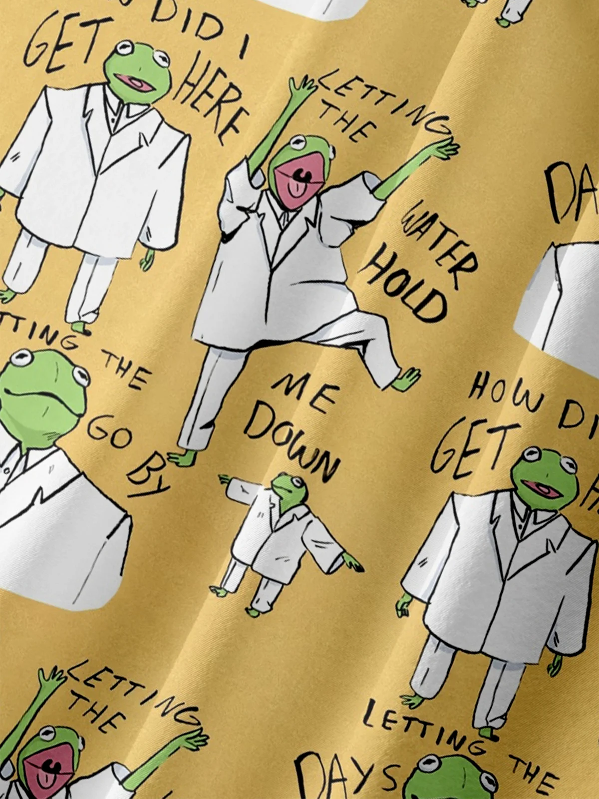 Moisture-wicking Rock Frog How did I get here Chest Pocket Casual Shirt