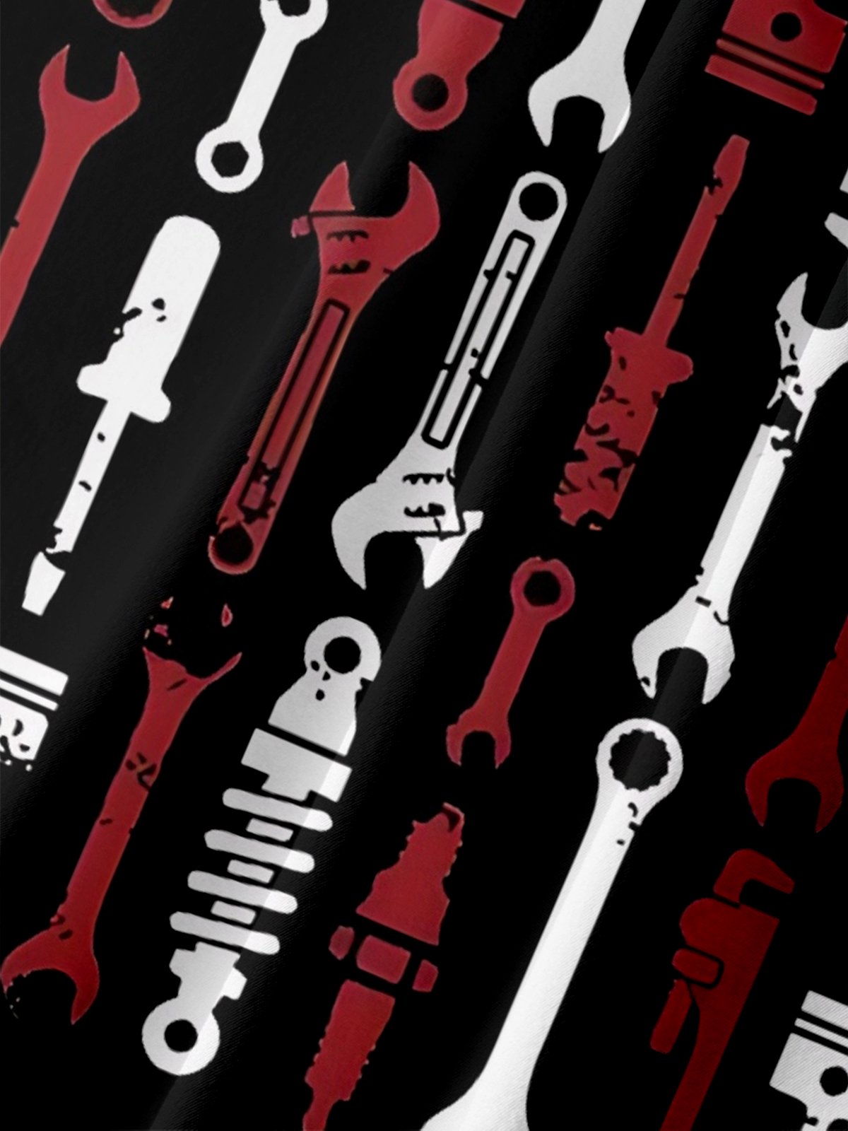 Moisture Wicking American Auto Tools Chest Pocket Hawaiian Shirt