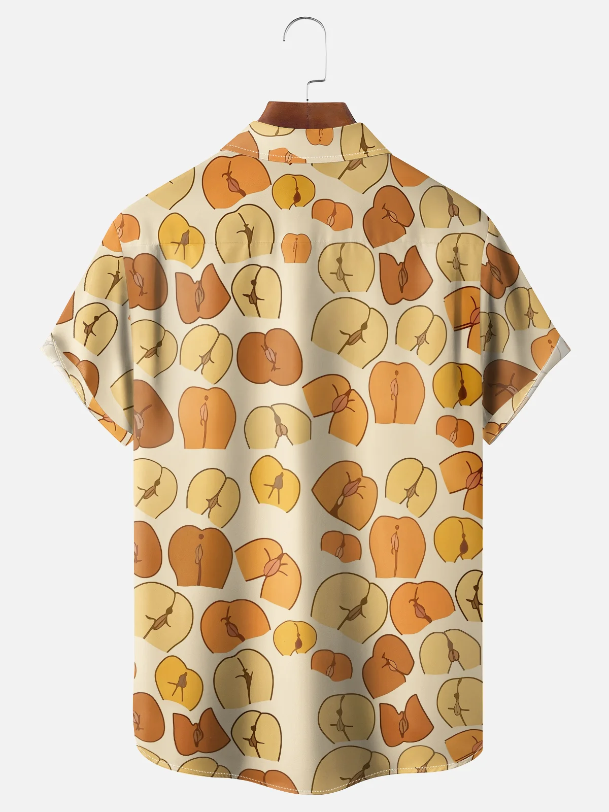 Moisture-wicking Artistic Human Body Chest Pocket Casual Shirt