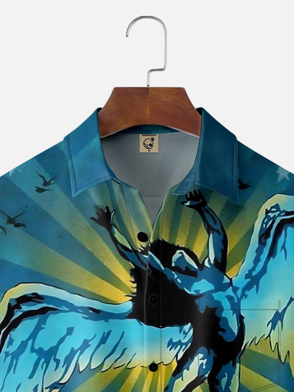 Moisture-wicking Music Festival Classic Rock Art Punk Chest Pocket Casual Shirt