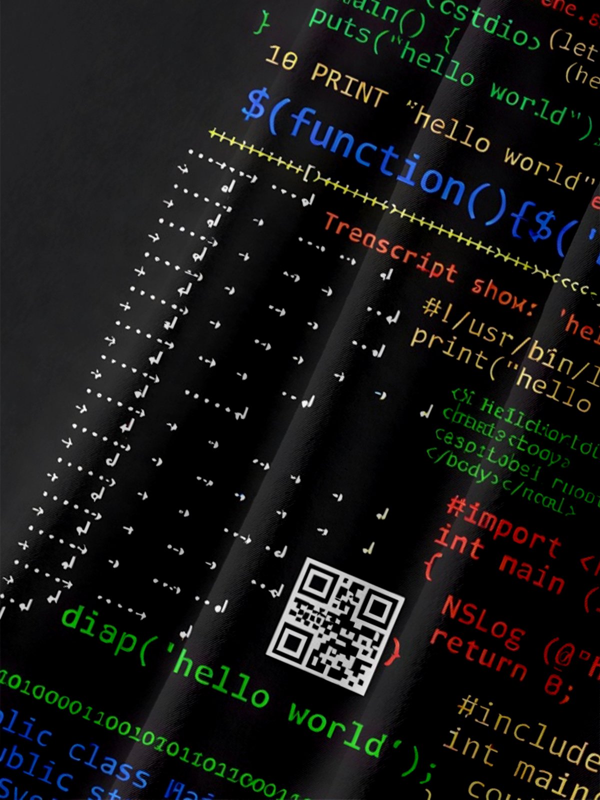 Moisture-wicking Code Programmer Humor Chest Pocket Casual Shirt