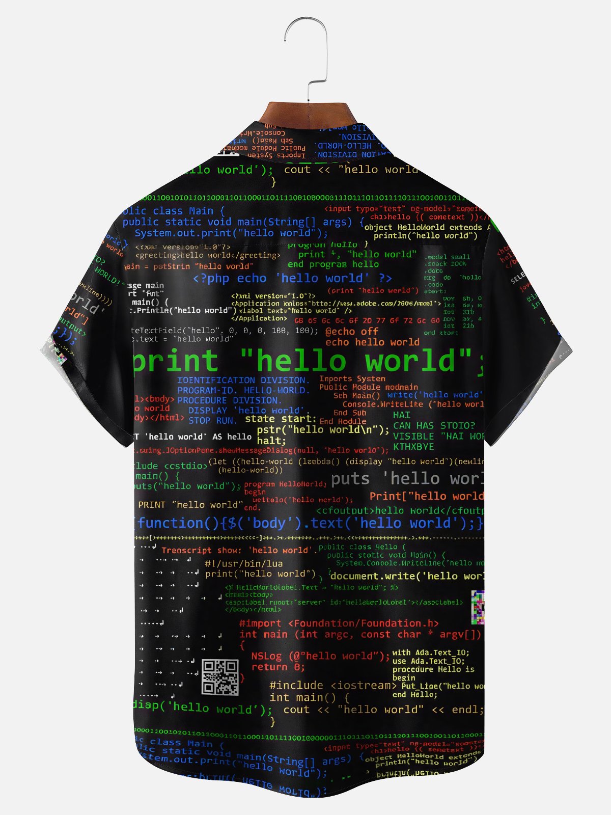 Moisture-wicking Code Programmer Humor Chest Pocket Casual Shirt