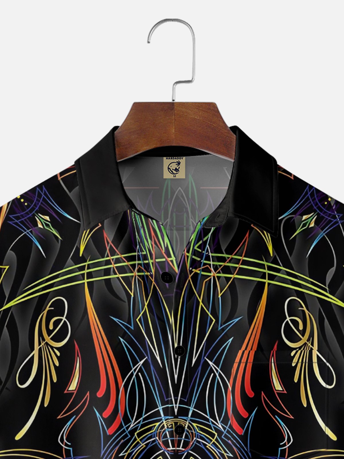 Moisture Wicking Vintage Car Pinstripe Classic Hawaiian Shirt