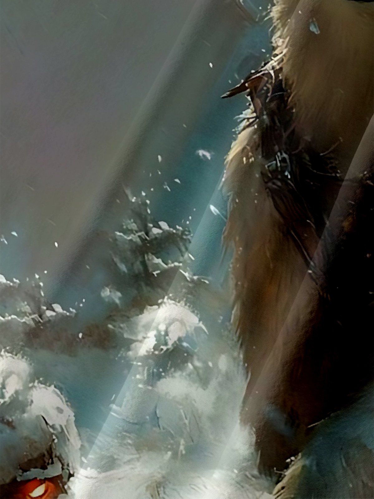 Moisture-wicking Christmas Santa Polar Bear Chest Pocket Casual Shirt