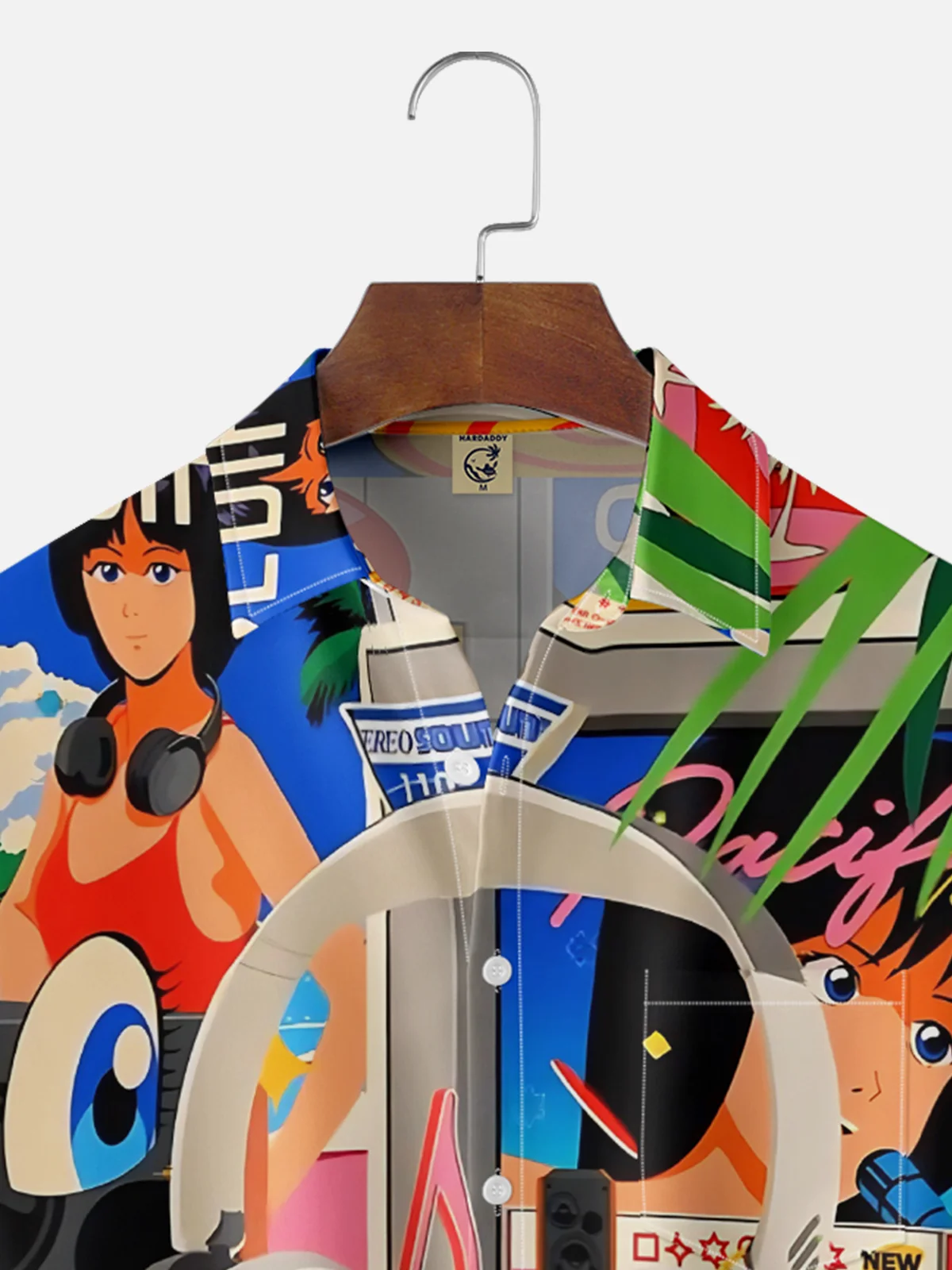 Moisture-wicking Music Festival Electronic Synth Music Art Rock Chest Pocket Casual Shirt