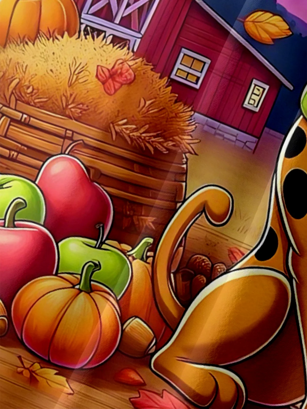 Moisture-wicking Thanksgiving Fall Harvest Dog Pumpkin Chest Pocket Casual Shirt