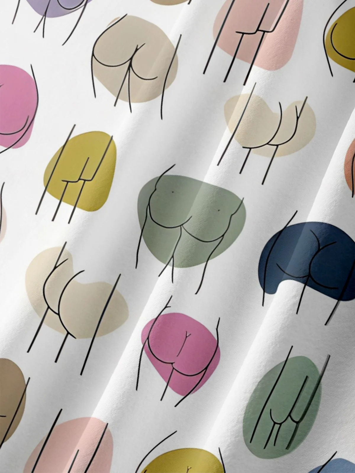 Moisture-wicking Artistic Human Body Chest Pocket Casual Shirt