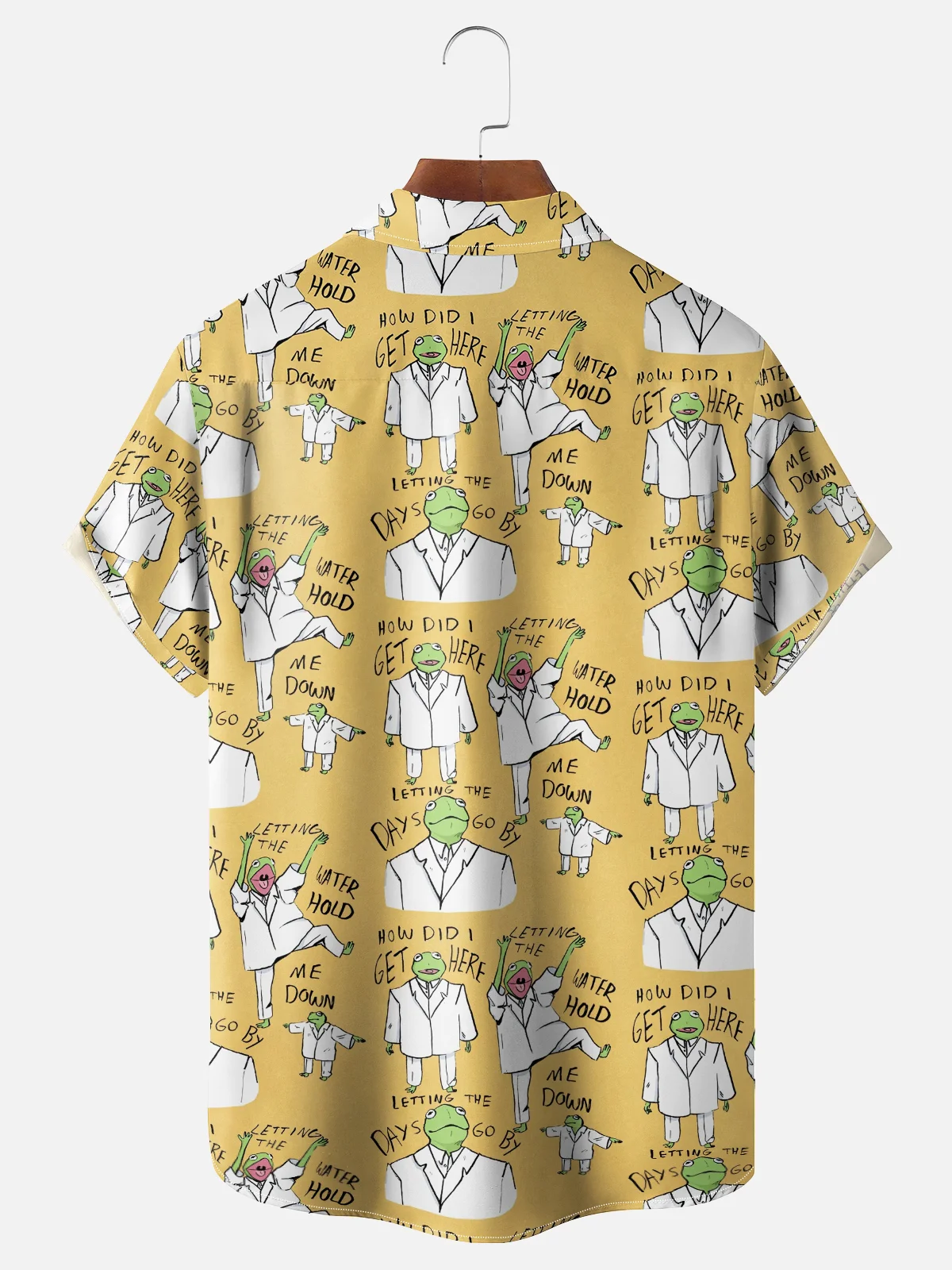 Moisture-wicking Rock Frog How did I get here Chest Pocket Casual Shirt