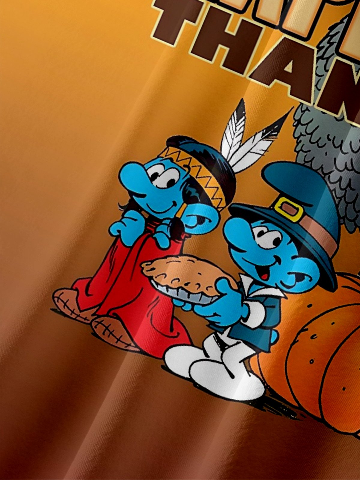 Moisture Wicking Thanksgiving Turkey Chest Pocket Hawaiian Shirt