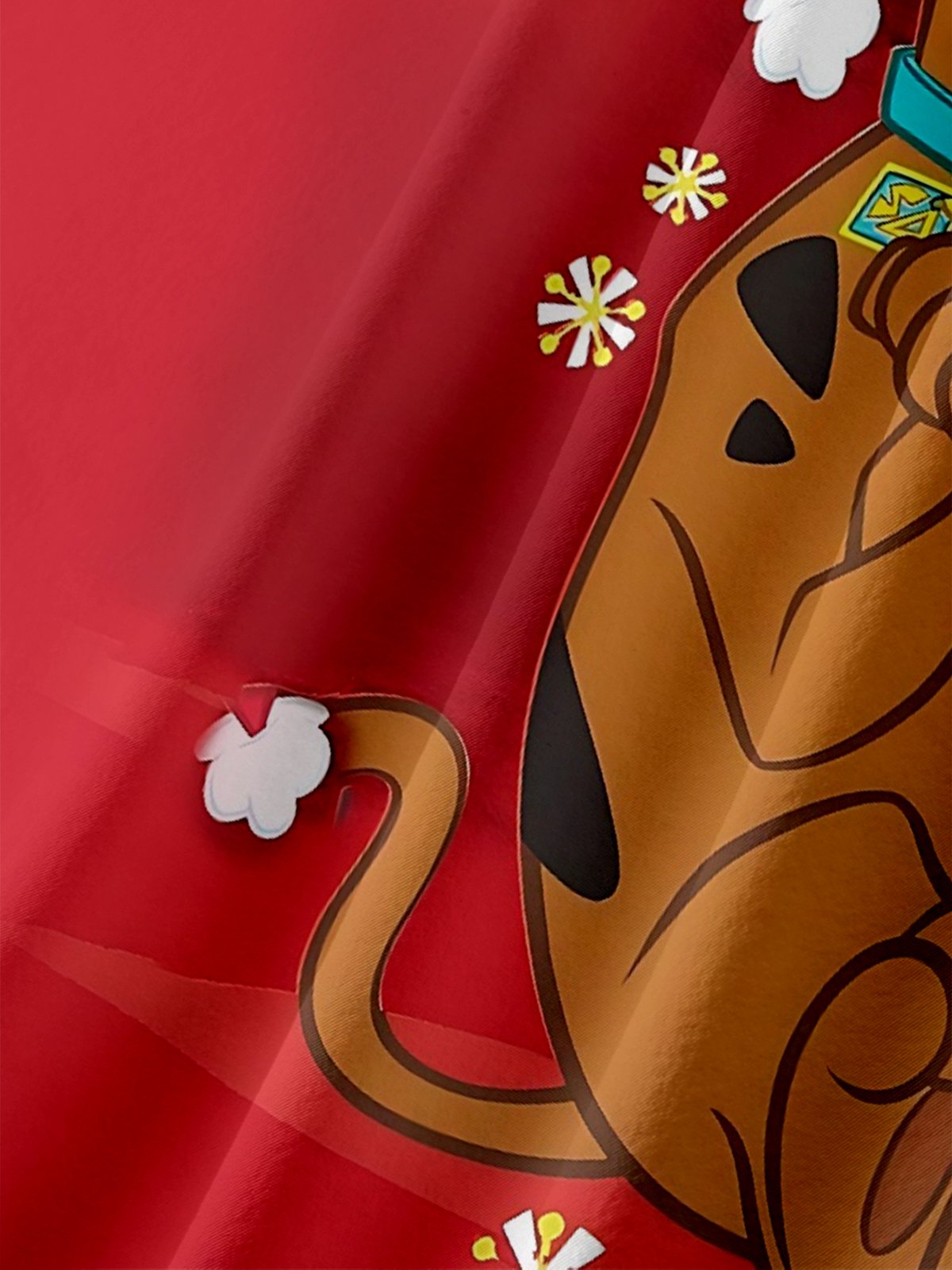 Moisture-wicking Christmas Dog Art Fun Chest Pocket Casual Shirt