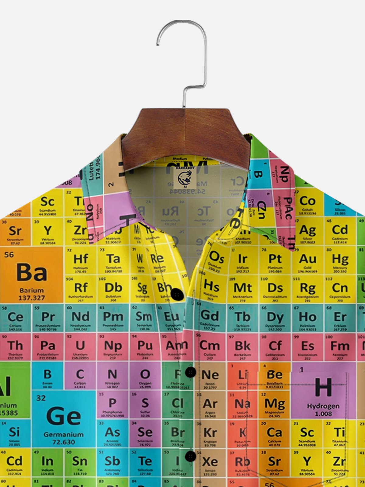 Moisture-wicking Artistic Chemical Symbols Plaid Chest Pocket Casual Shirt