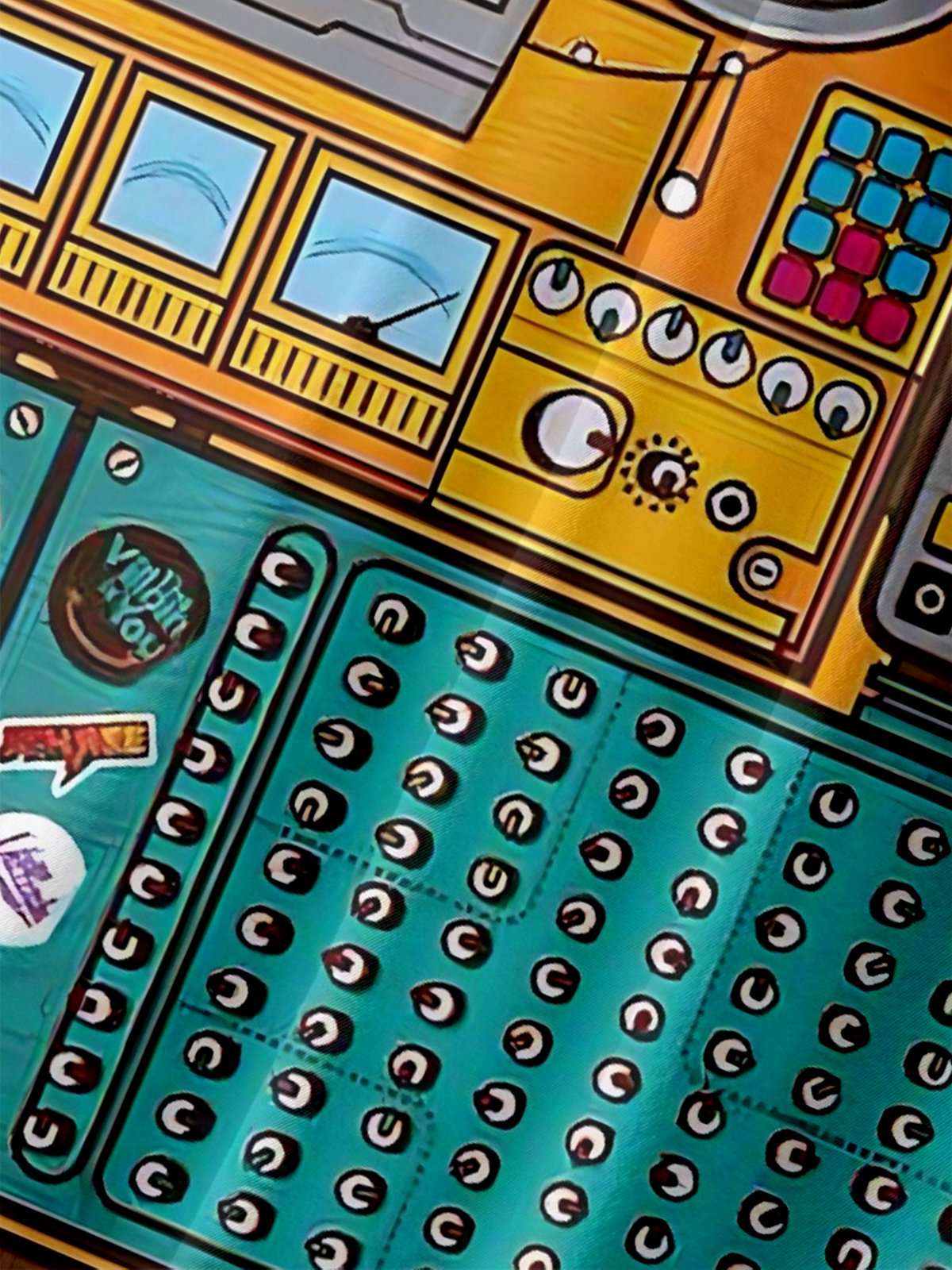 Moisture-wicking Music Festival Electronic Synth Music Art Rock Chest Pocket Casual Shirt