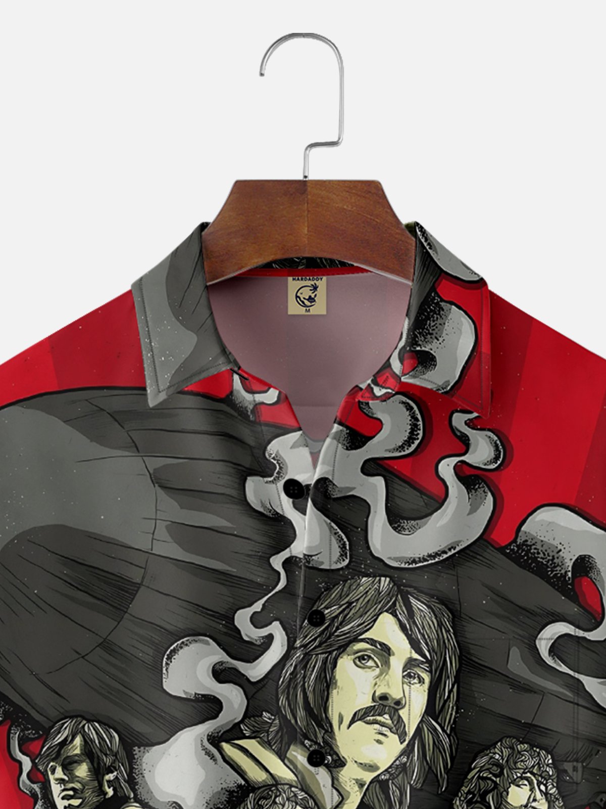 Moisture-wicking Music Festival Classic Rock Art Punk Chest Pocket Casual Shirt