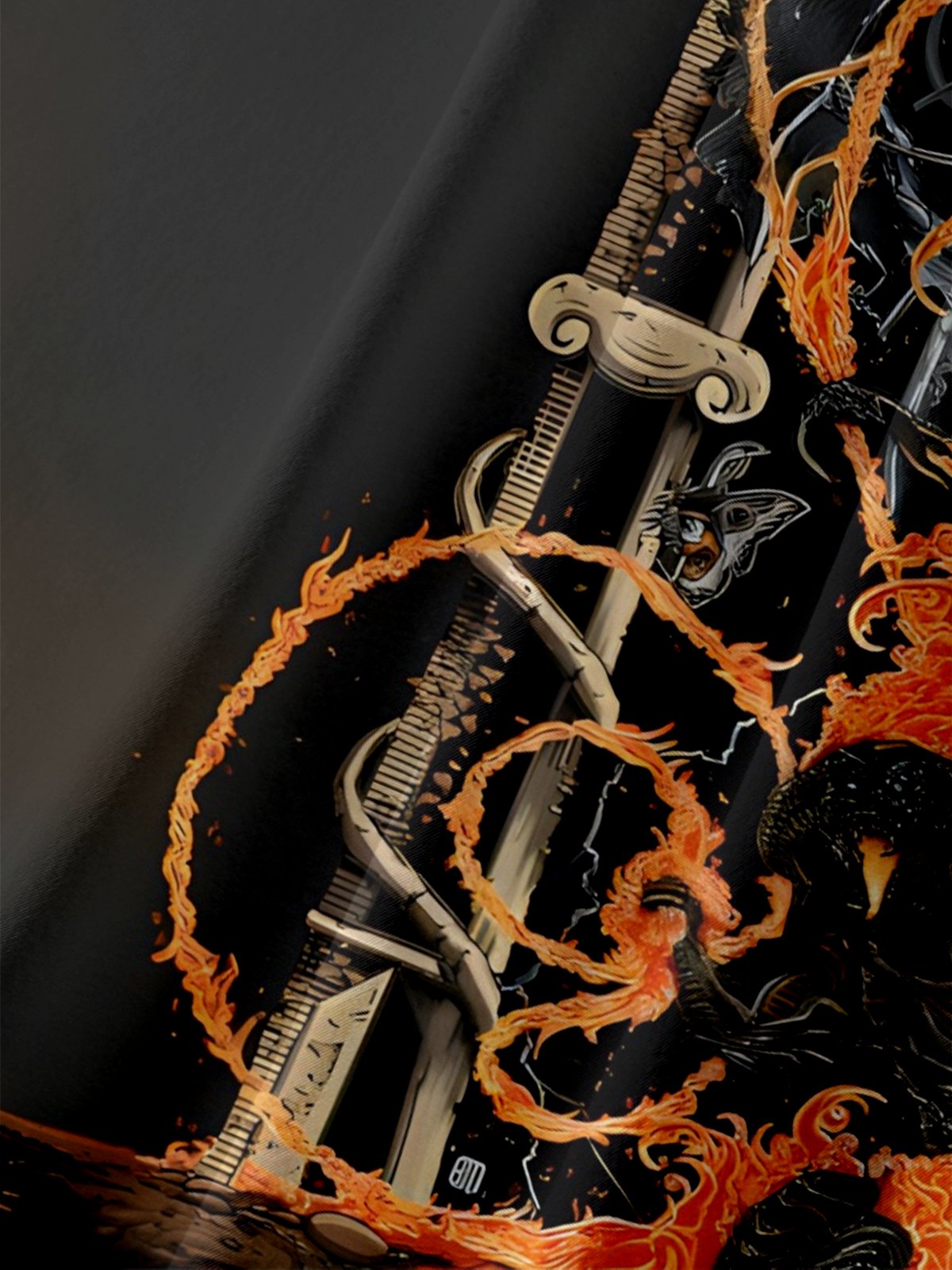 Moisture-wicking Fantasy Dragon Magic Chest Pocket Casual Shirt