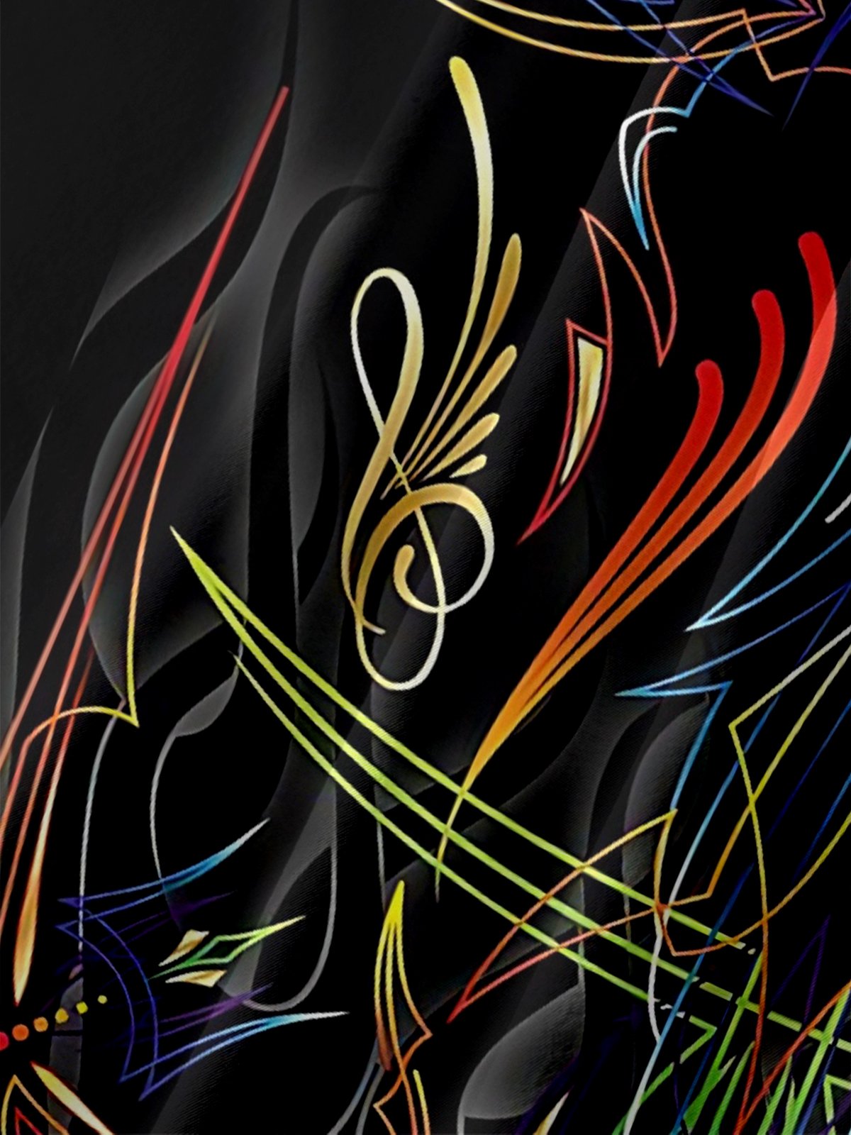 Moisture Wicking Vintage Car Pinstripe Classic Hawaiian Shirt