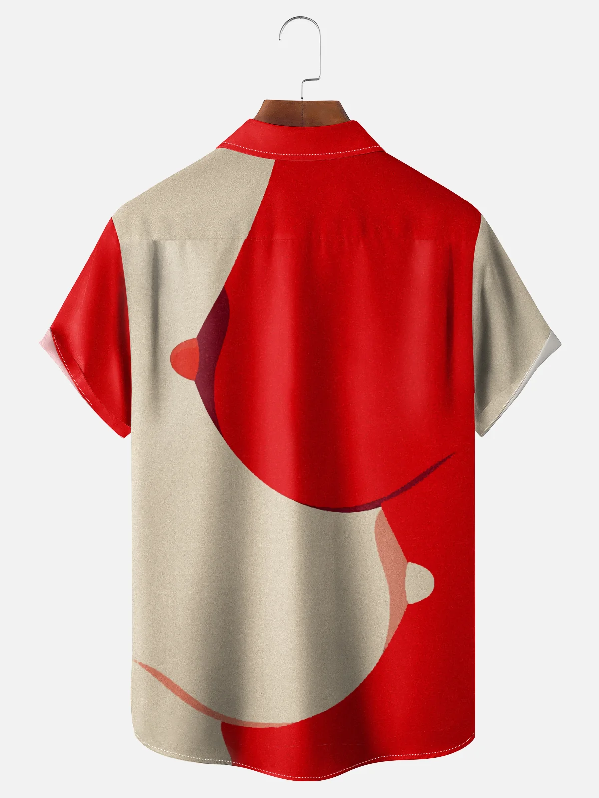 Moisture-wicking Artistic Human Breasts Chest Pocket Casual Shirt