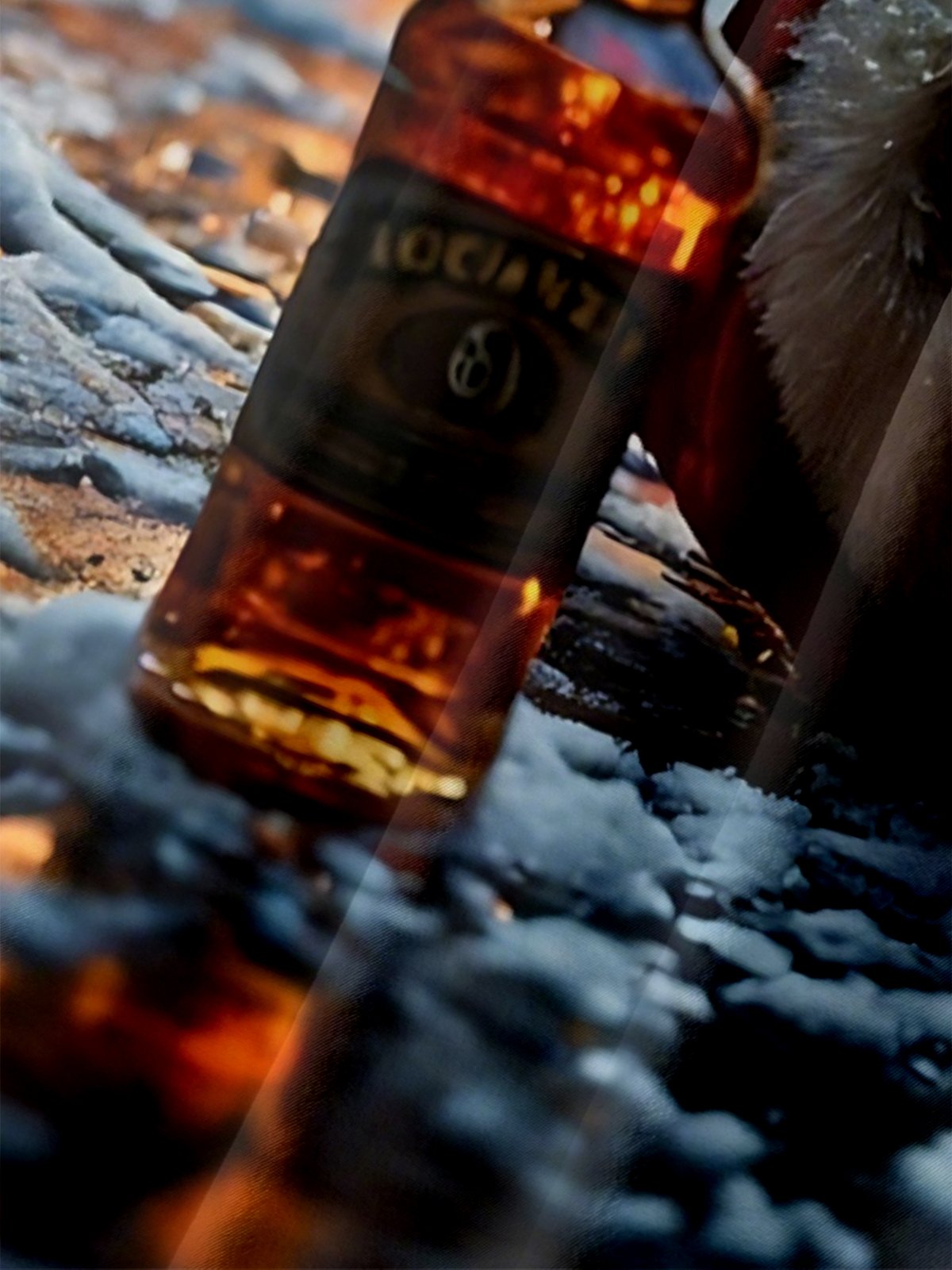 Moisture-wicking Christmas Santa Whisky Chest Pocket Casual Shirt