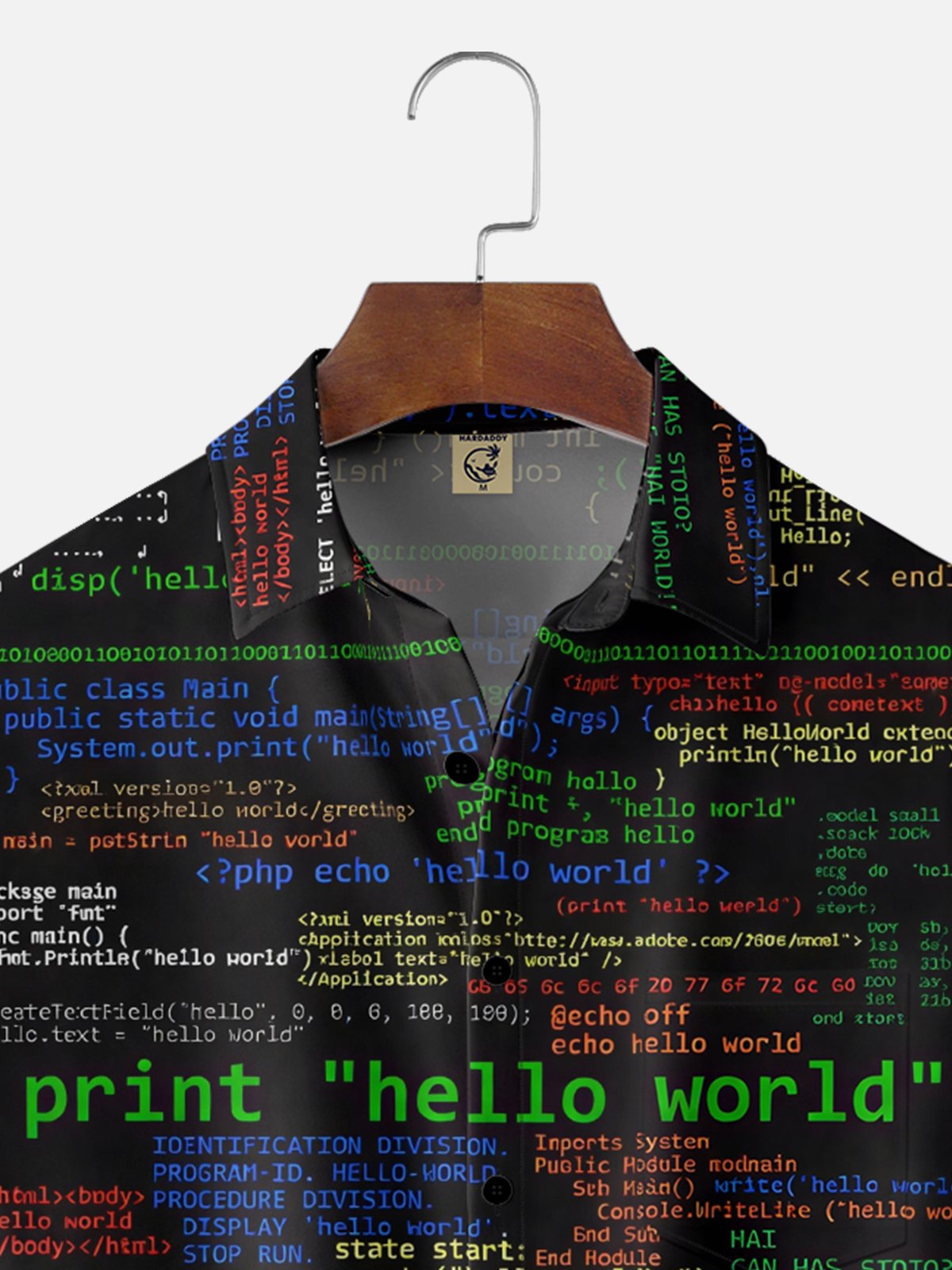 Moisture-wicking Code Programmer Humor Chest Pocket Casual Shirt