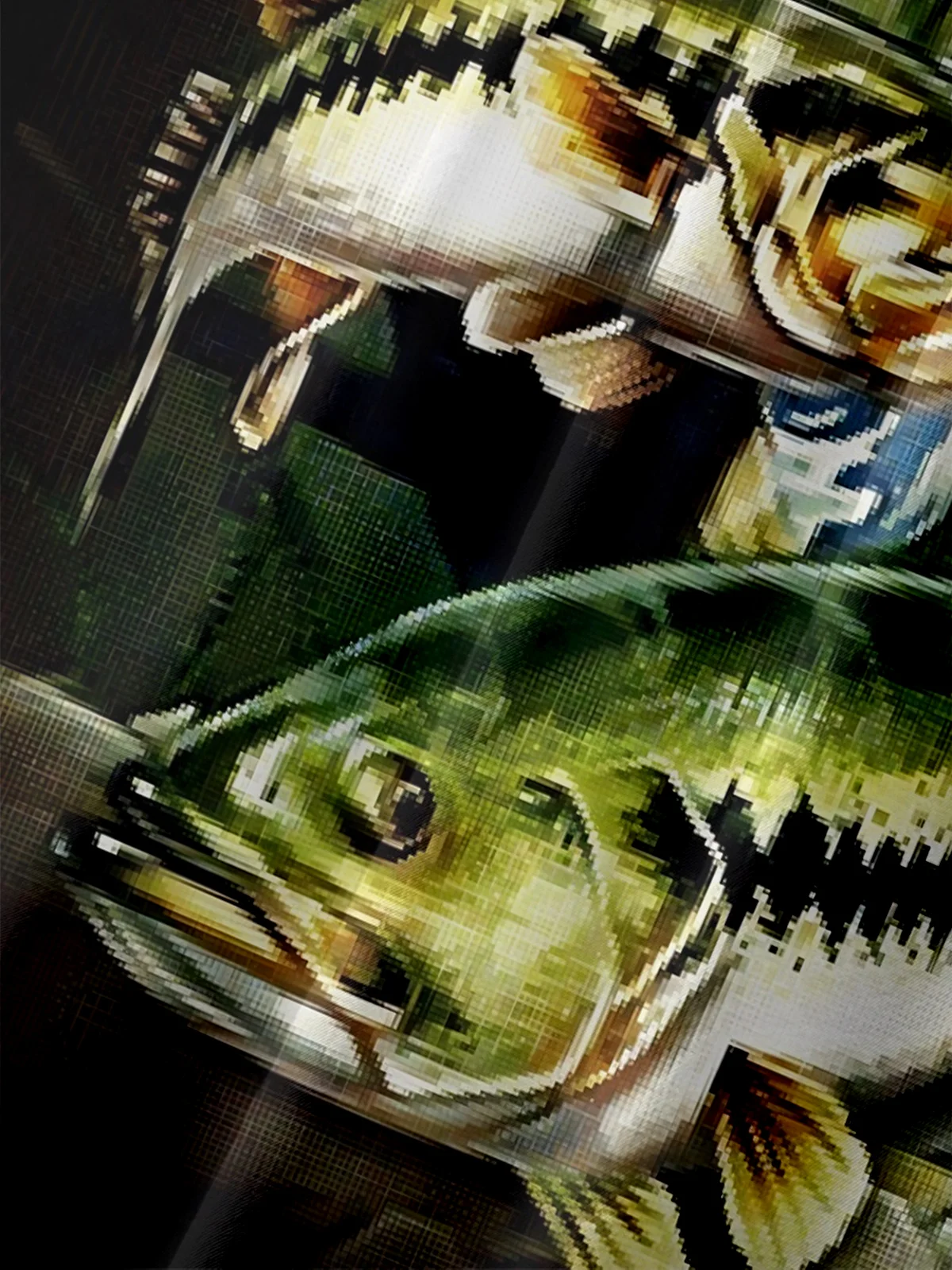 Moisture-wicking Outdoor Gradient Sunset Fish Chest Pocket Hawaiian Shirt