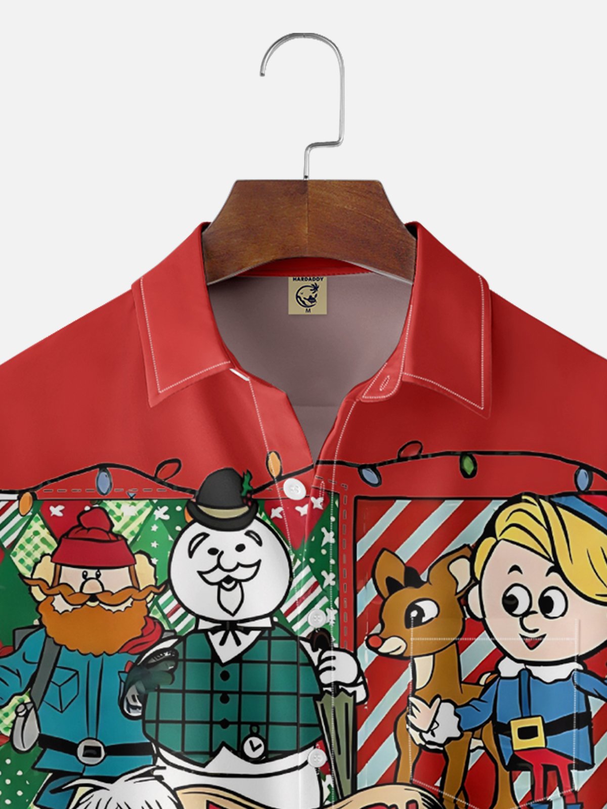 Moisture Wicking Christmas Snowman Santa Rudolph Hawaiian Shirt