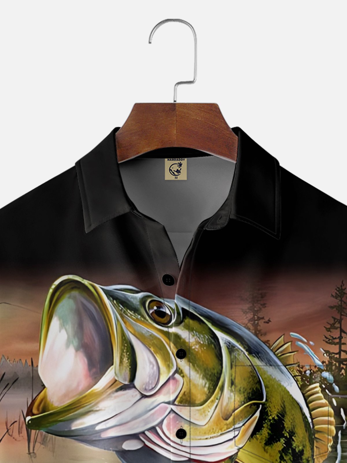 Moisture-Wicking Outdoor Fishing Water Grass Chest Pocket Hawaiian Shirt