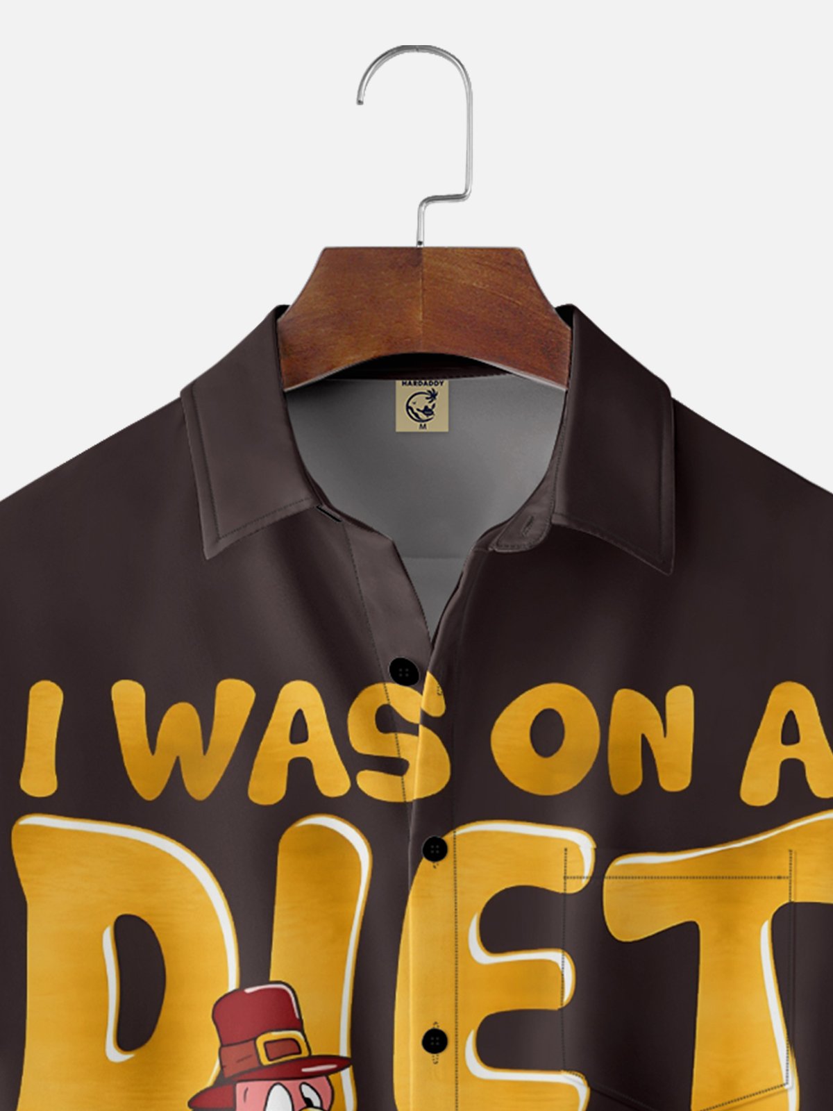 Moisture Wicking Thanksgiving Turkey Breast Pocket Hawaiian Shirt