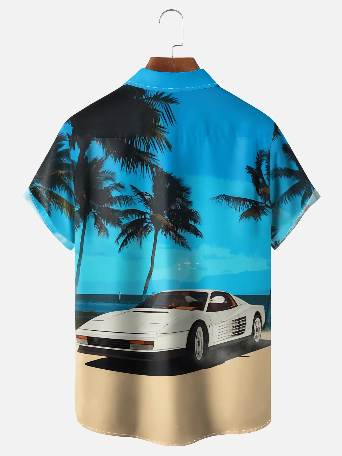 Moisture Wicking Vintage Car Hawaiian Shirt