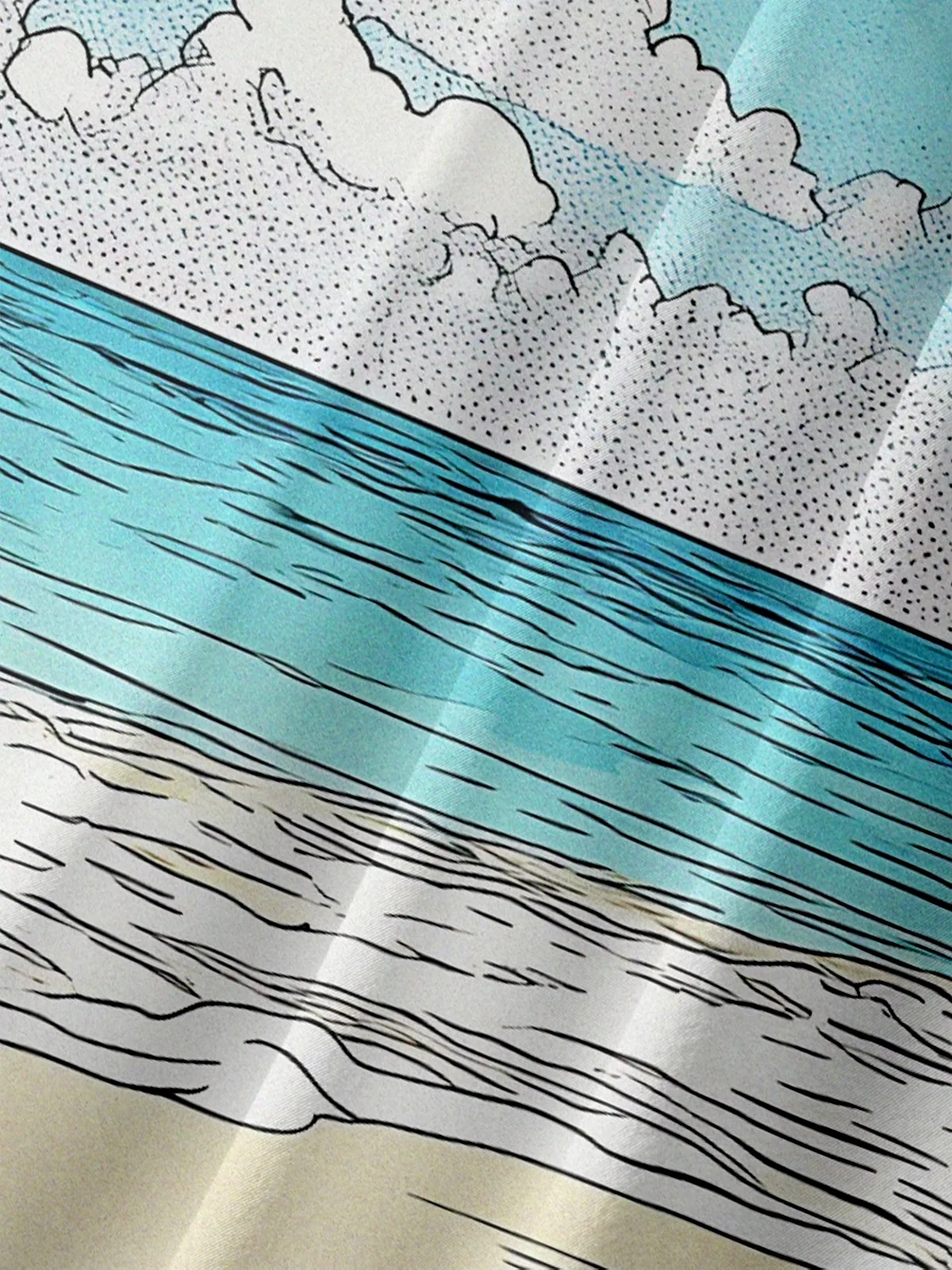 Moisture Wicking Christmas Santa Claus Chest Pocket Hawaiian Shirt