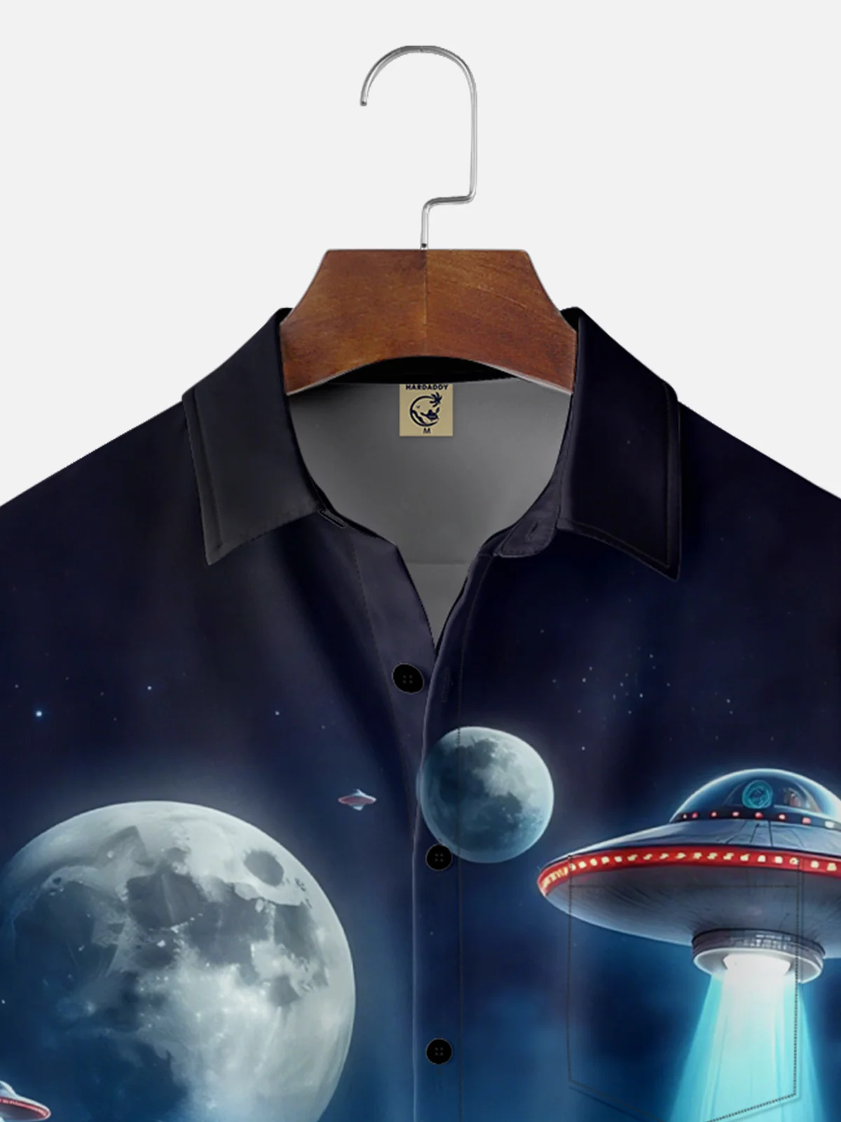 Moisture Wicking Space Astronaut Retro Car Hawaiian Shirt