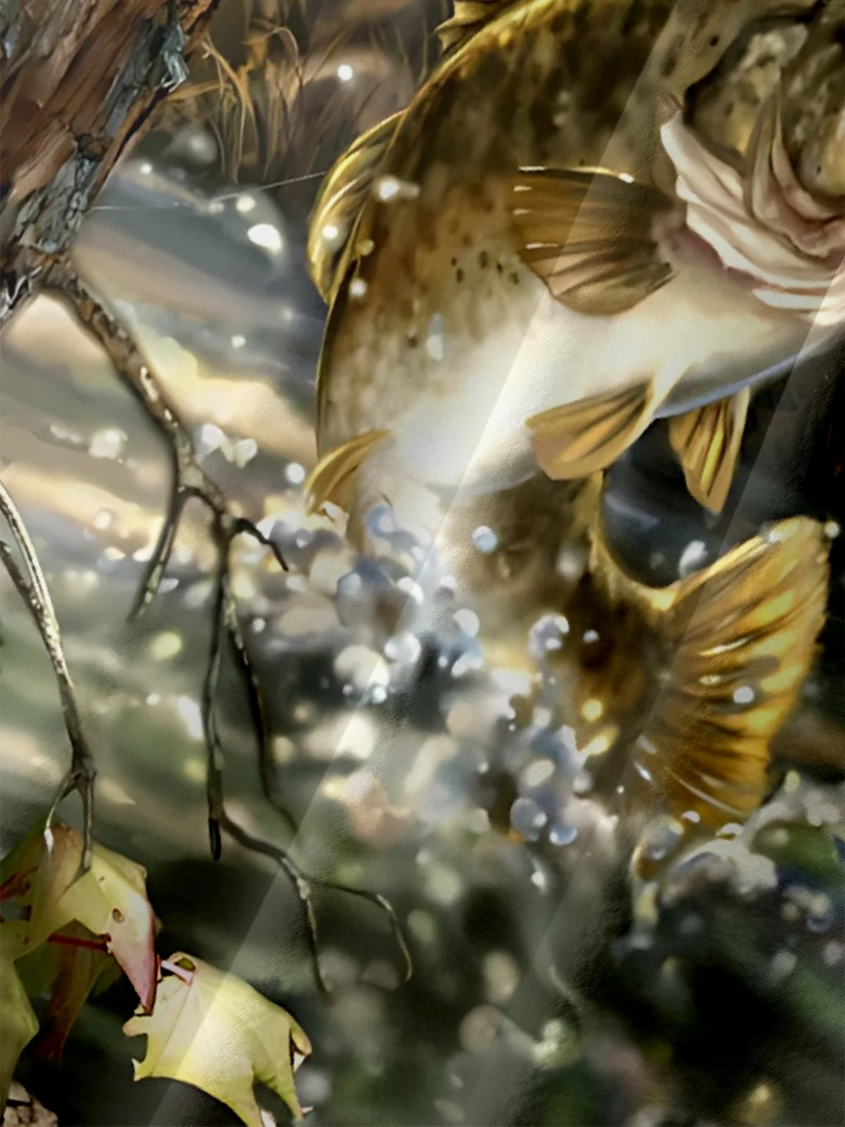 Moisture-Wicking Outdoor Gradient Iakeside Fishing Chest Pocket Hawaiian Shirt