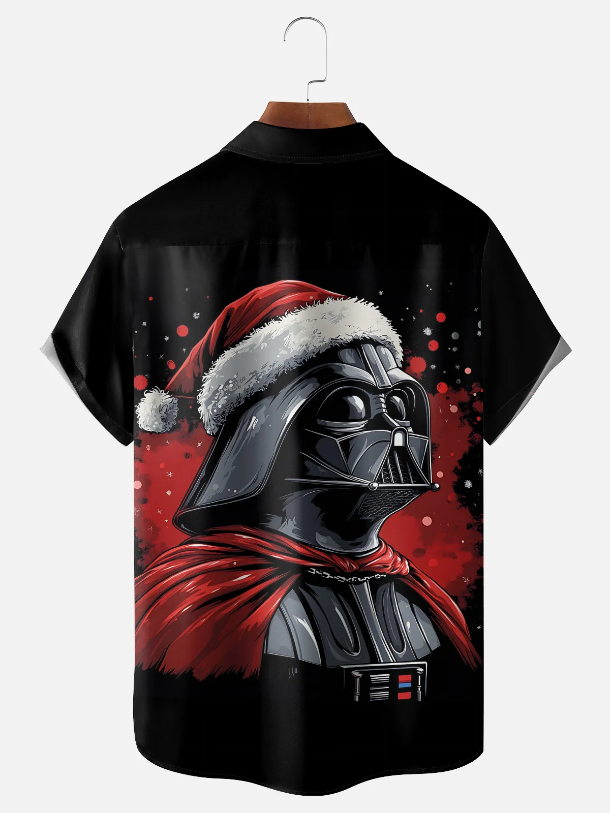 Moisture Wicking Christmas Star Warrior Chest Pocket Hawaiian Shirt