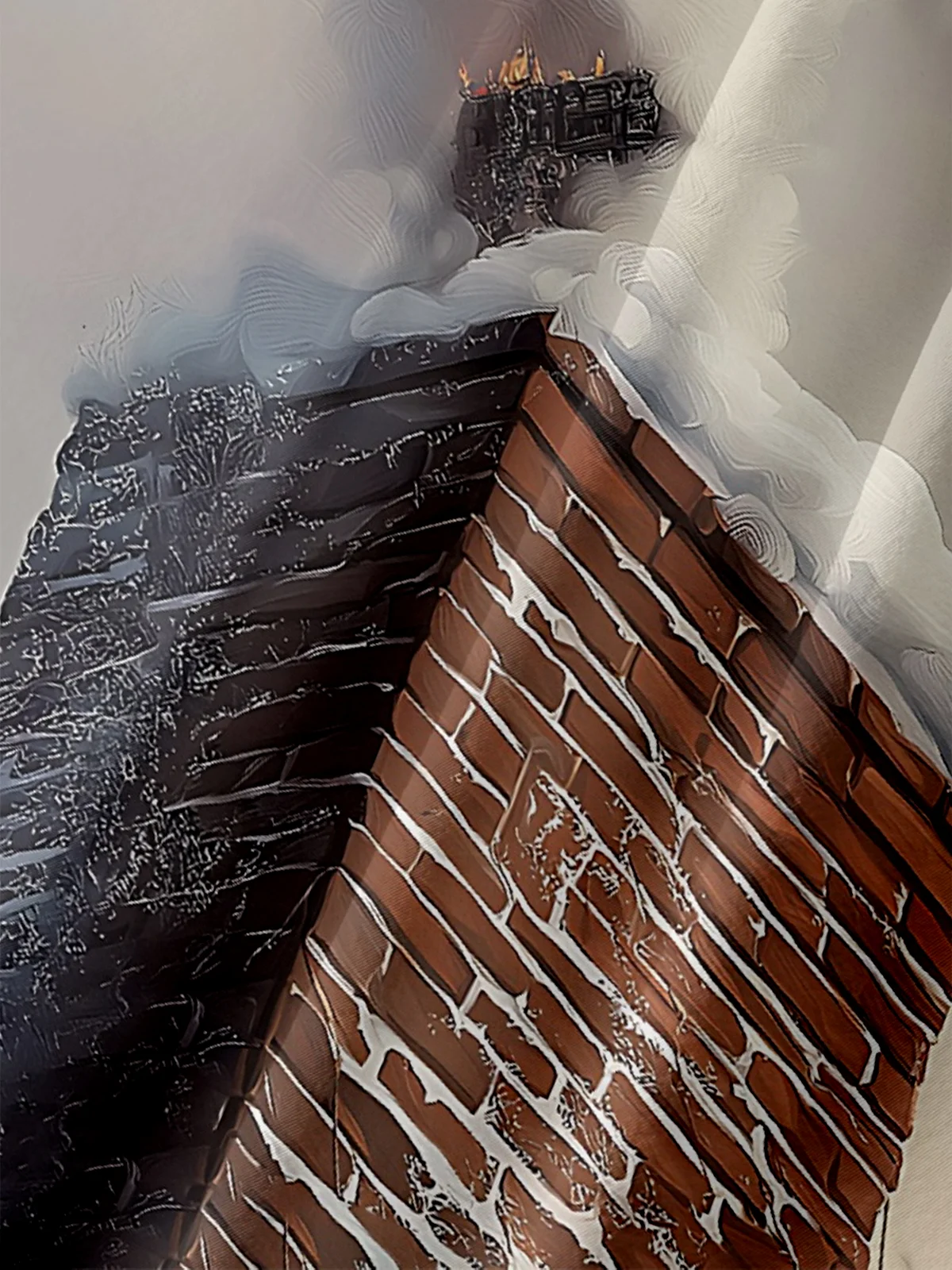 Moisture Wicking Santa Claus Arrives from Helicopter Hawaiian Shirt with Chest Pocket