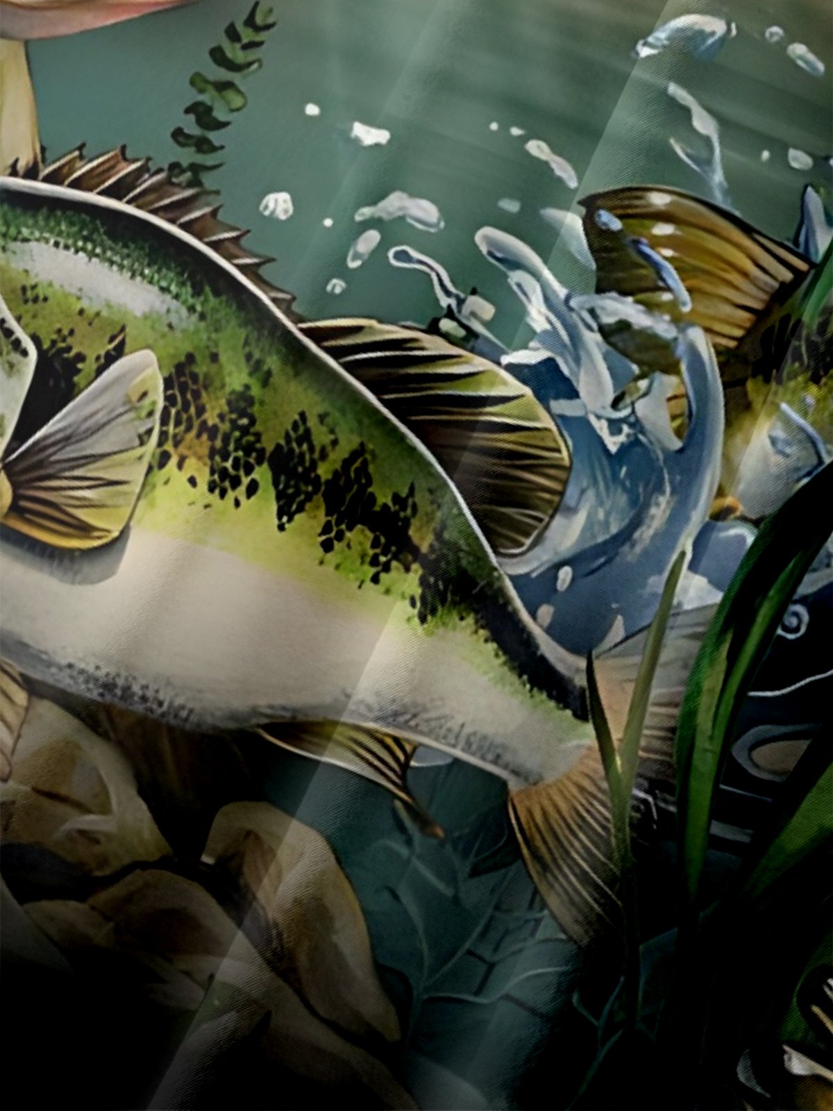 Moisture-Wicking Outdoor Fishing Water Grass Chest Pocket Hawaiian Shirt