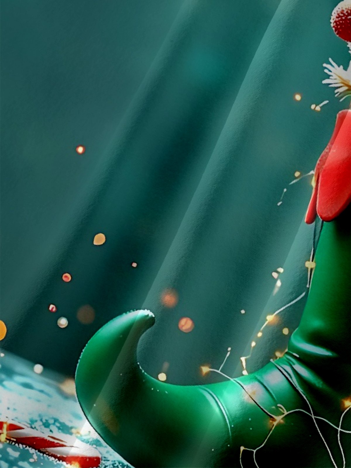 Moisture-Wicking Christmas Elf Shoes Poster Chest Pocket Hawaiian Shirt